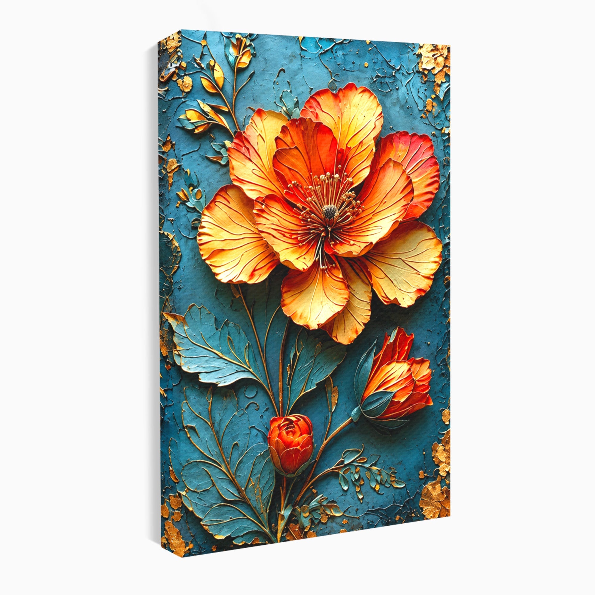 Tablou Canvas Premium LuxCanva® A1853, Floare De Foc, Floare, Natura, Arta, Living, Dormitor, Culori Vibrante
