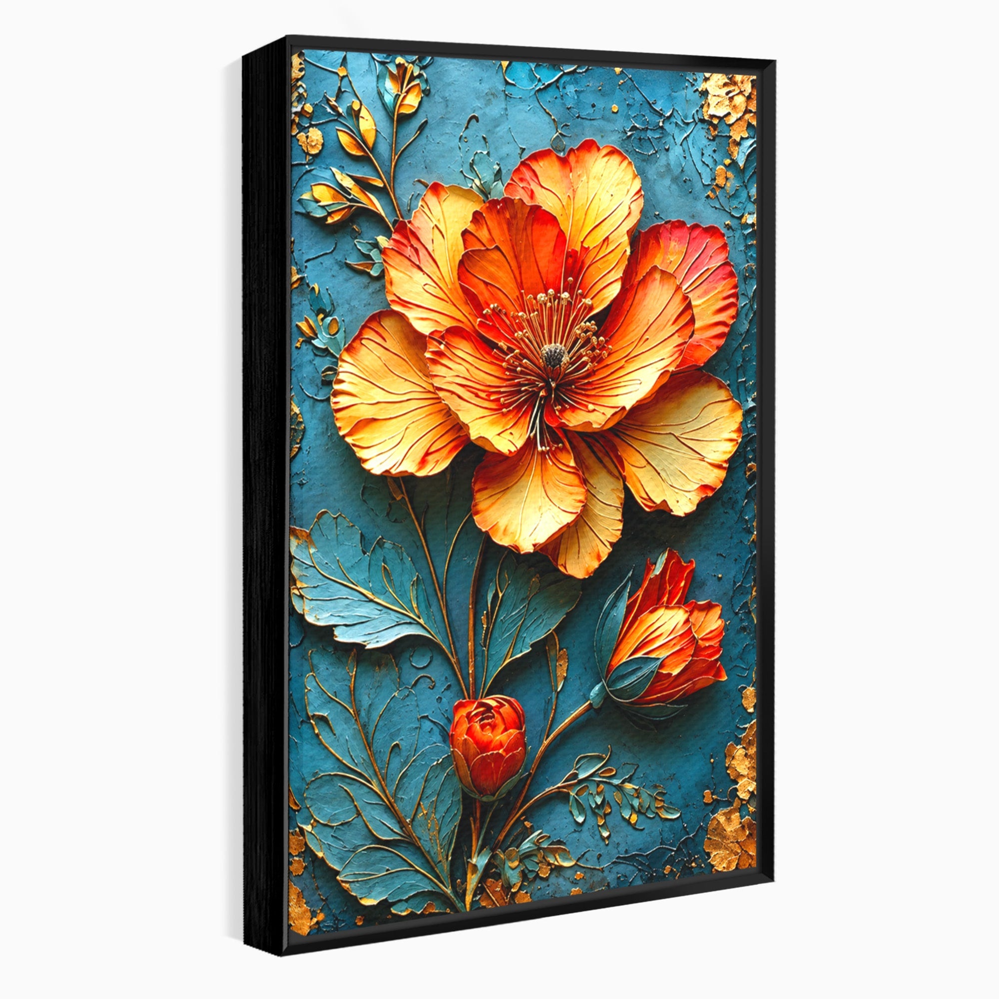Tablou Canvas Premium LuxCanva® A1853, Floare De Foc, Floare, Natura, Arta, Living, Dormitor, Culori Vibrante