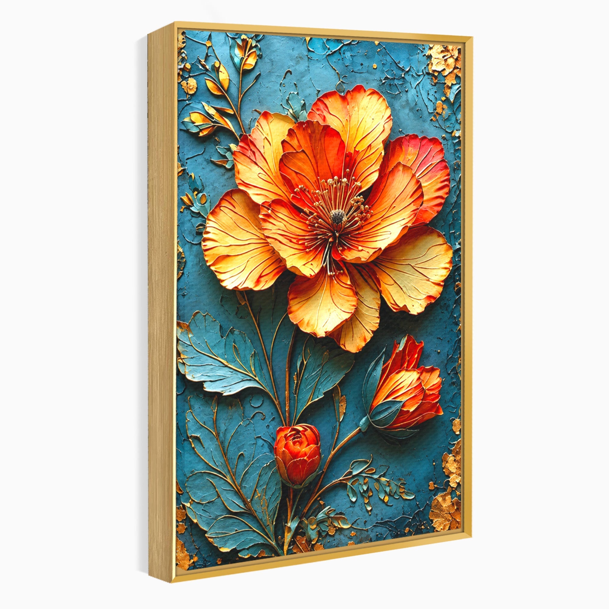 Tablou Canvas Premium LuxCanva® A1853, Floare De Foc, Floare, Natura, Arta, Living, Dormitor, Culori Vibrante