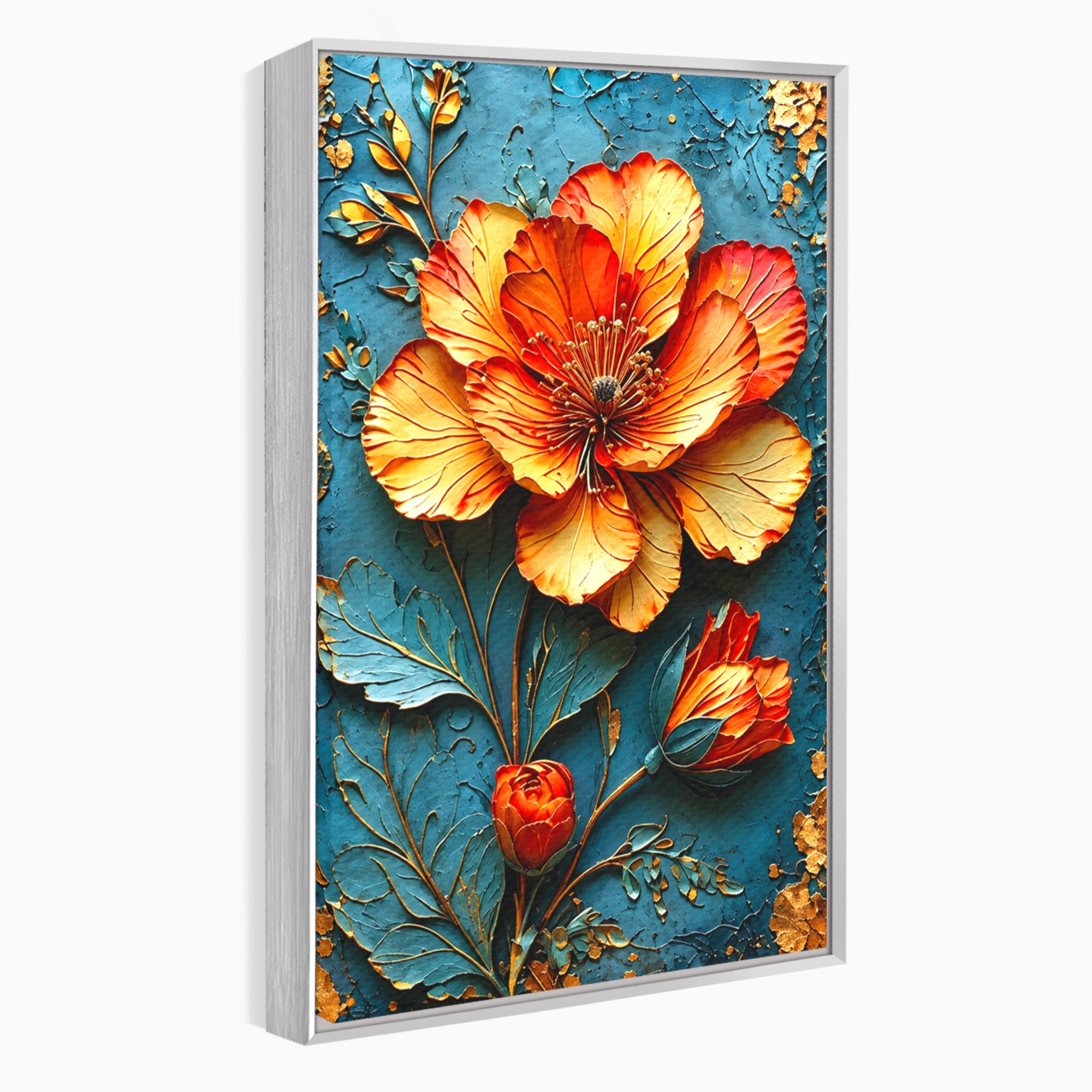 Tablou Canvas Premium LuxCanva® A1853, Floare De Foc, Floare, Natura, Arta, Living, Dormitor, Culori Vibrante