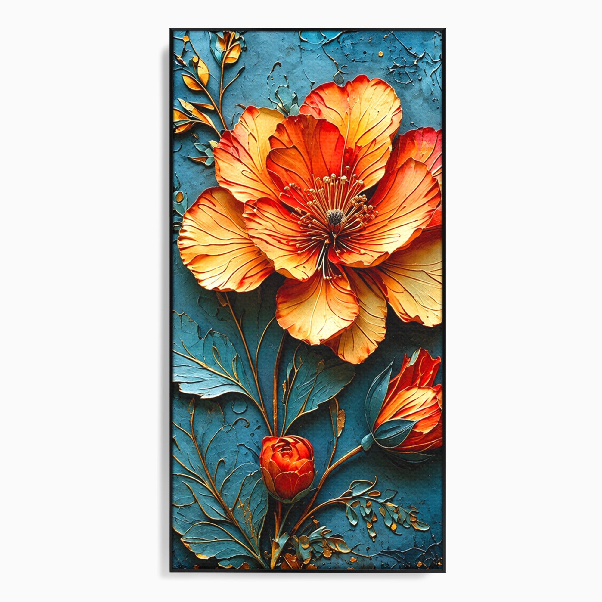Tablou Canvas Premium LuxCanva® A1853, Floare De Foc, Floare, Natura, Arta, Living, Dormitor, Culori Vibrante