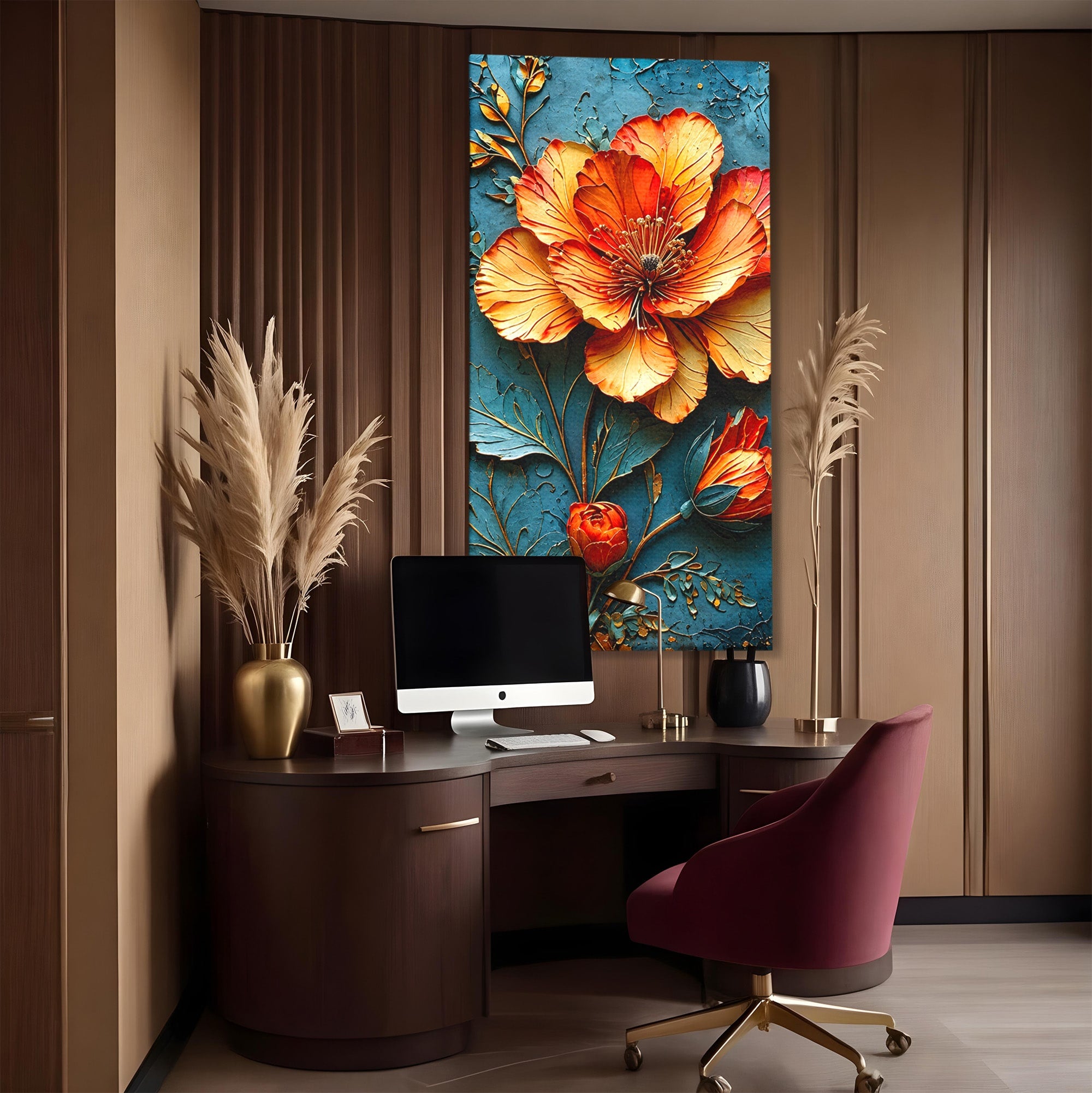 Tablou Canvas Premium LuxCanva® A1853, Floare De Foc, Floare, Natura, Arta, Living, Dormitor, Culori Vibrante