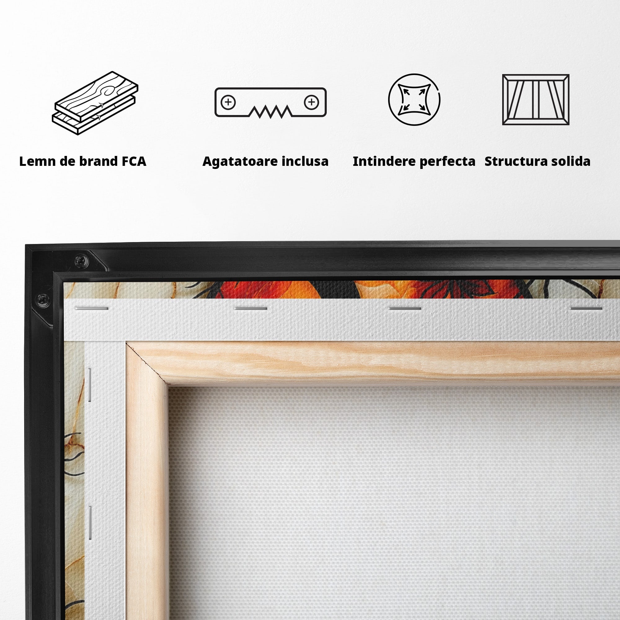 Tablou Canvas Premium LuxCanva® A1858, Luna Si Copacul Fermecat, Copac, Luna, Fantezie, Natura, Living, Culori Vibrante