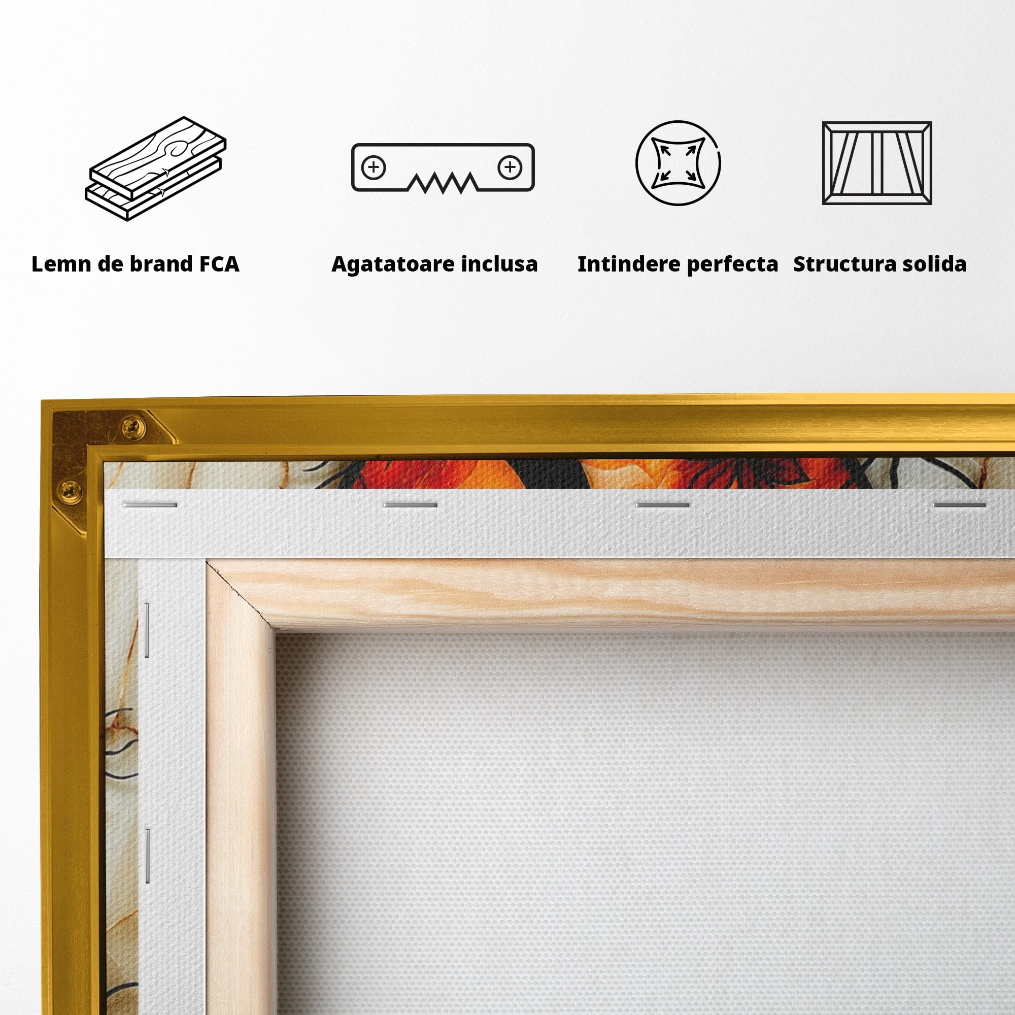 Tablou Canvas Premium LuxCanva® A1858, Luna Si Copacul Fermecat, Copac, Luna, Fantezie, Natura, Living, Culori Vibrante