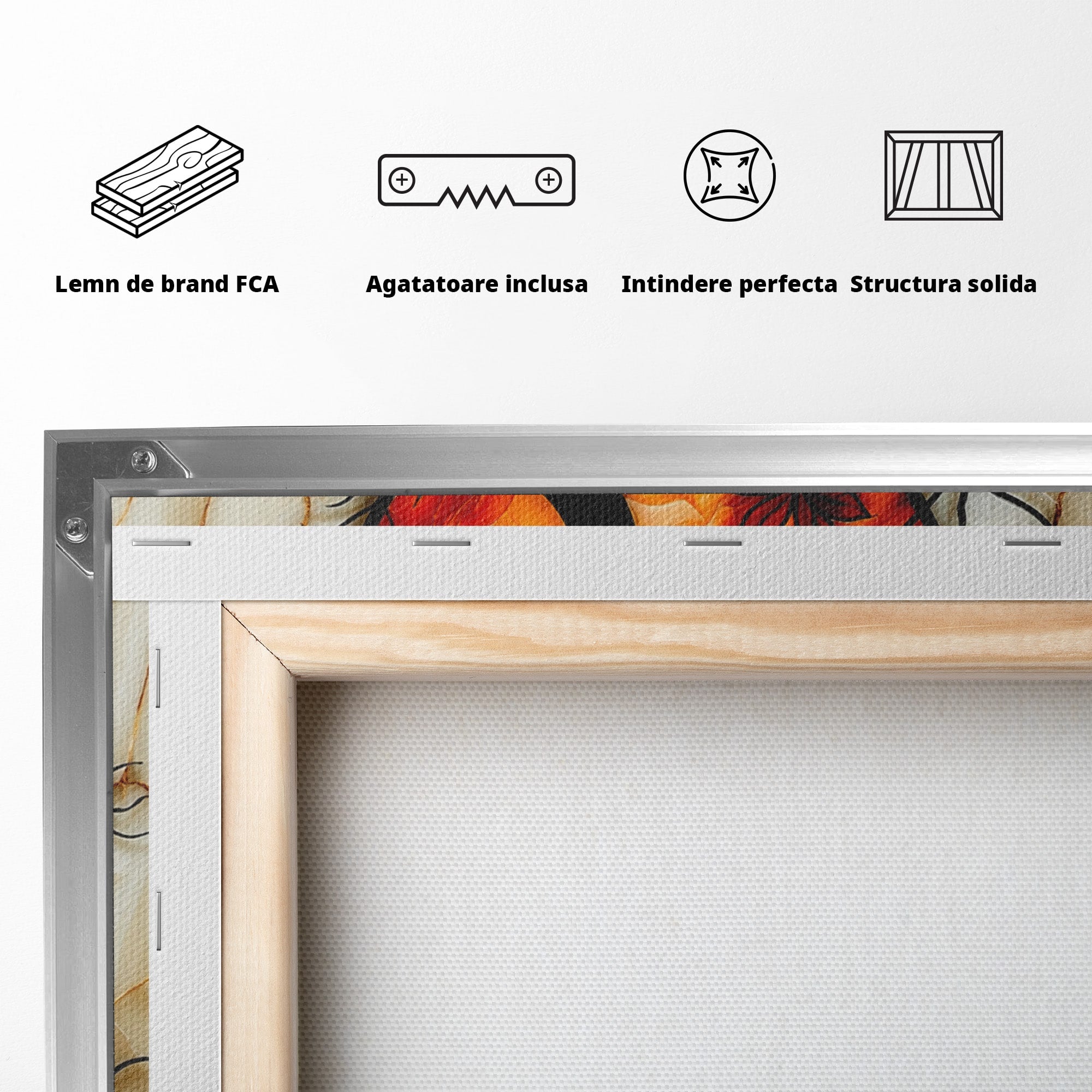Tablou Canvas Premium LuxCanva® A1858, Luna Si Copacul Fermecat, Copac, Luna, Fantezie, Natura, Living, Culori Vibrante