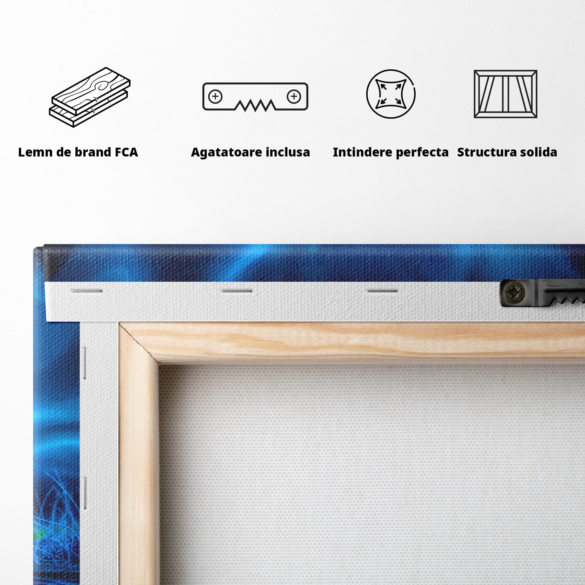 Tablou Canvas Premium LuxCanva® A1859, Floare Fantastica, Floare, Apa, Natura, Fantezie, Dormitor, Living, Culori Vibrante