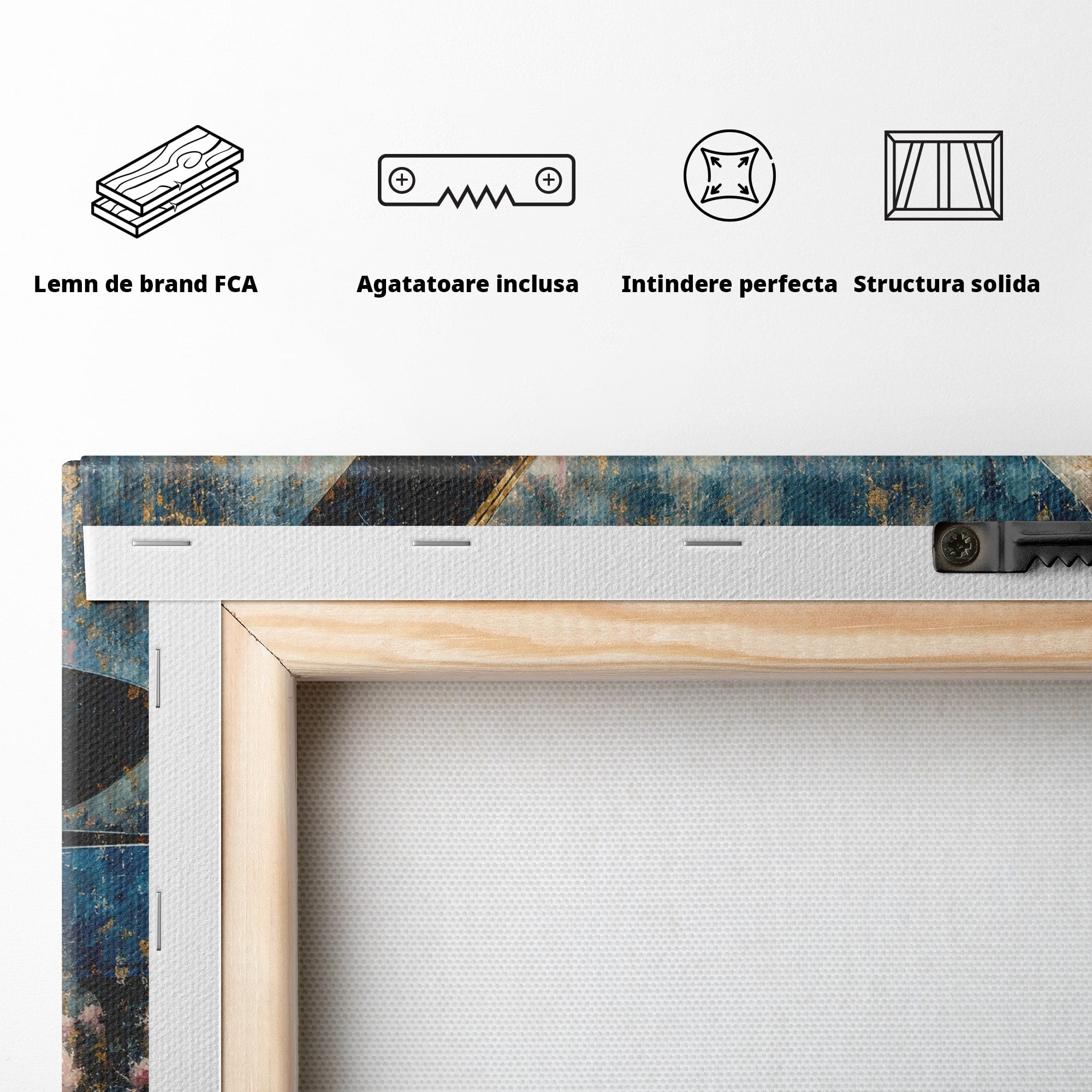 Tablou Canvas Premium LuxCanva® A1860, Ingerul Muzicii, Inger, Pian, Flori, Muzica, Living, Dormitor, Culori Vibrante