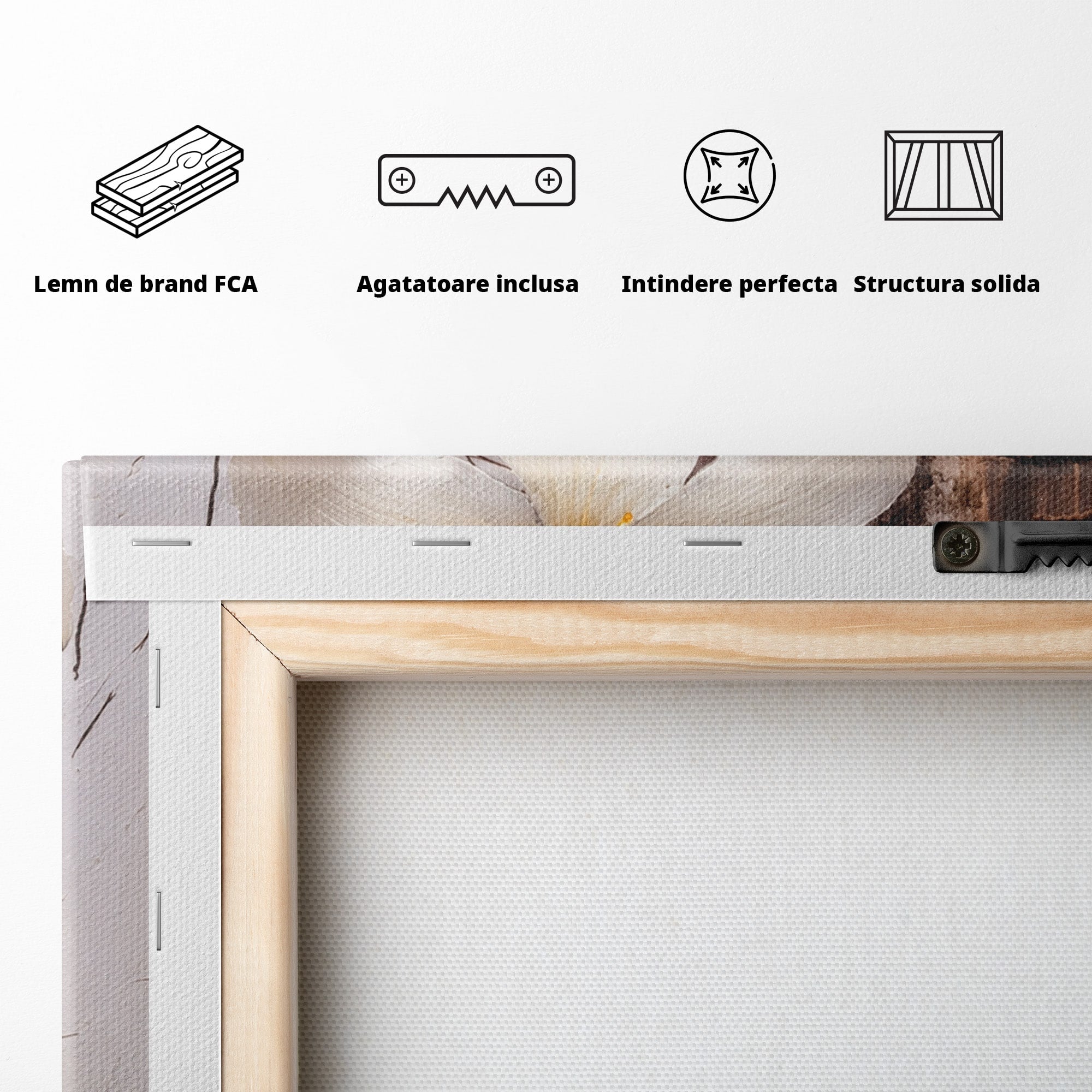 Tablou Canvas Premium LuxCanva® A1862, Floare Delicata, Flori, Arta, Natura, Eleganta, Living, Culori Vibrante