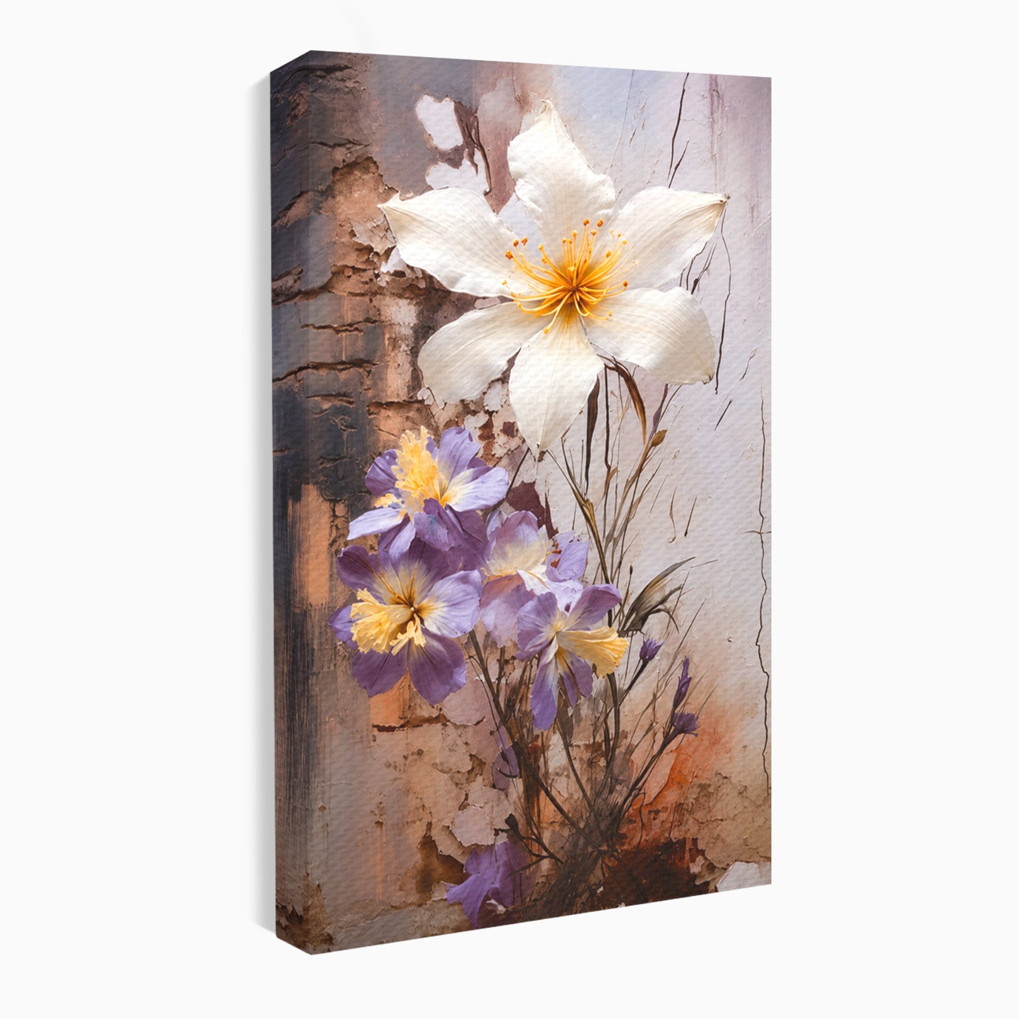 Tablou Canvas Premium LuxCanva® A1862, Floare Delicata, Flori, Arta, Natura, Eleganta, Living, Culori Vibrante