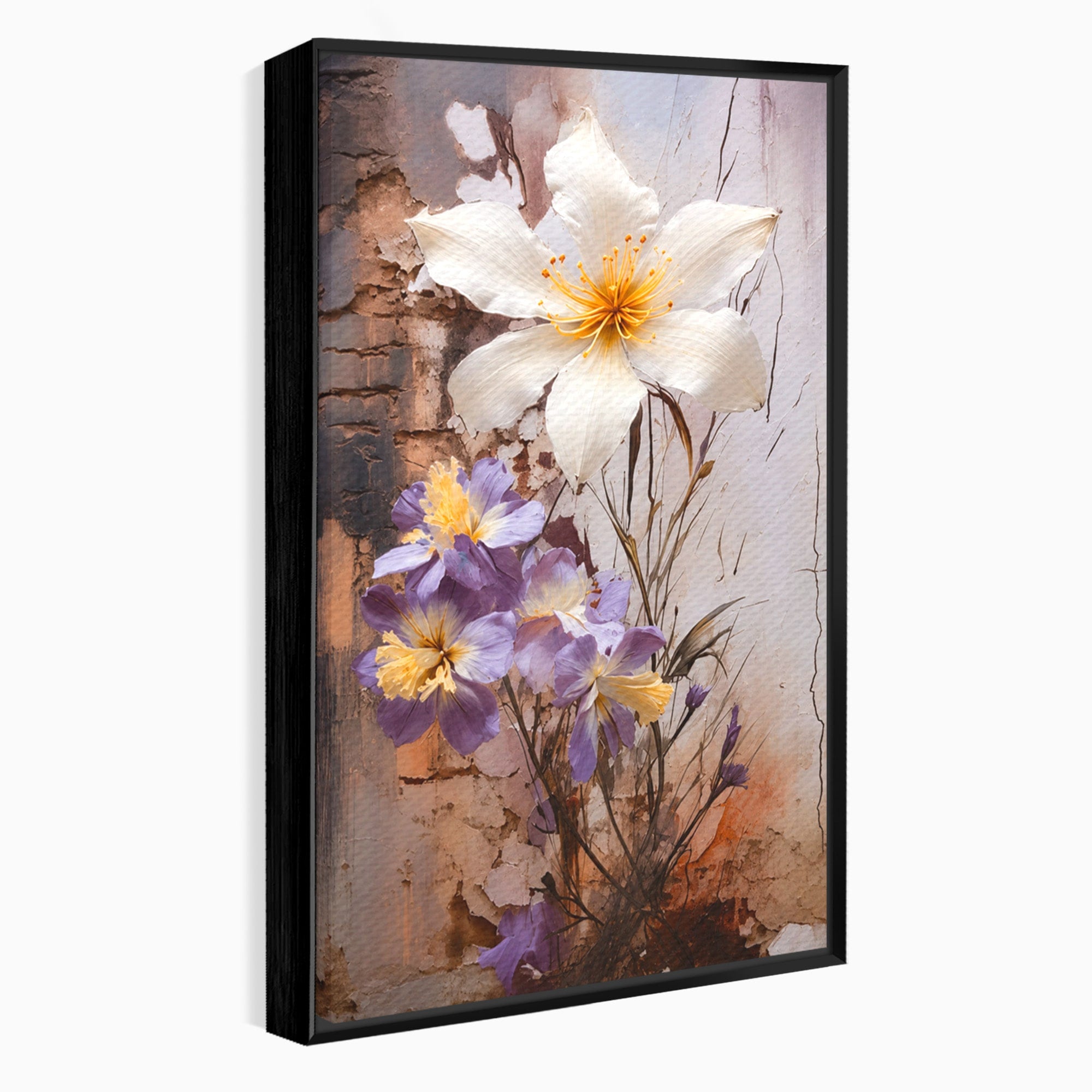 Tablou Canvas Premium LuxCanva® A1862, Floare Delicata, Flori, Arta, Natura, Eleganta, Living, Culori Vibrante