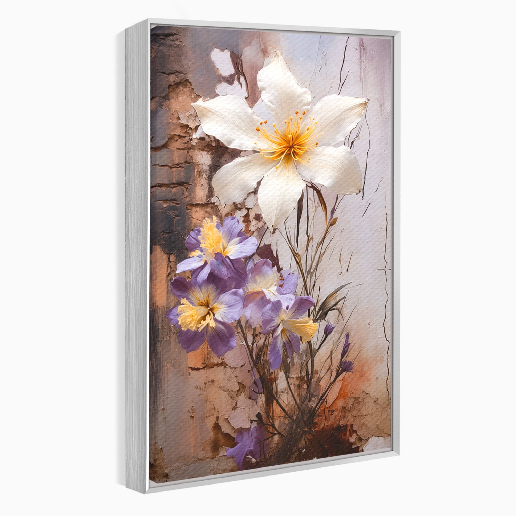 Tablou Canvas Premium LuxCanva® A1862, Floare Delicata, Flori, Arta, Natura, Eleganta, Living, Culori Vibrante