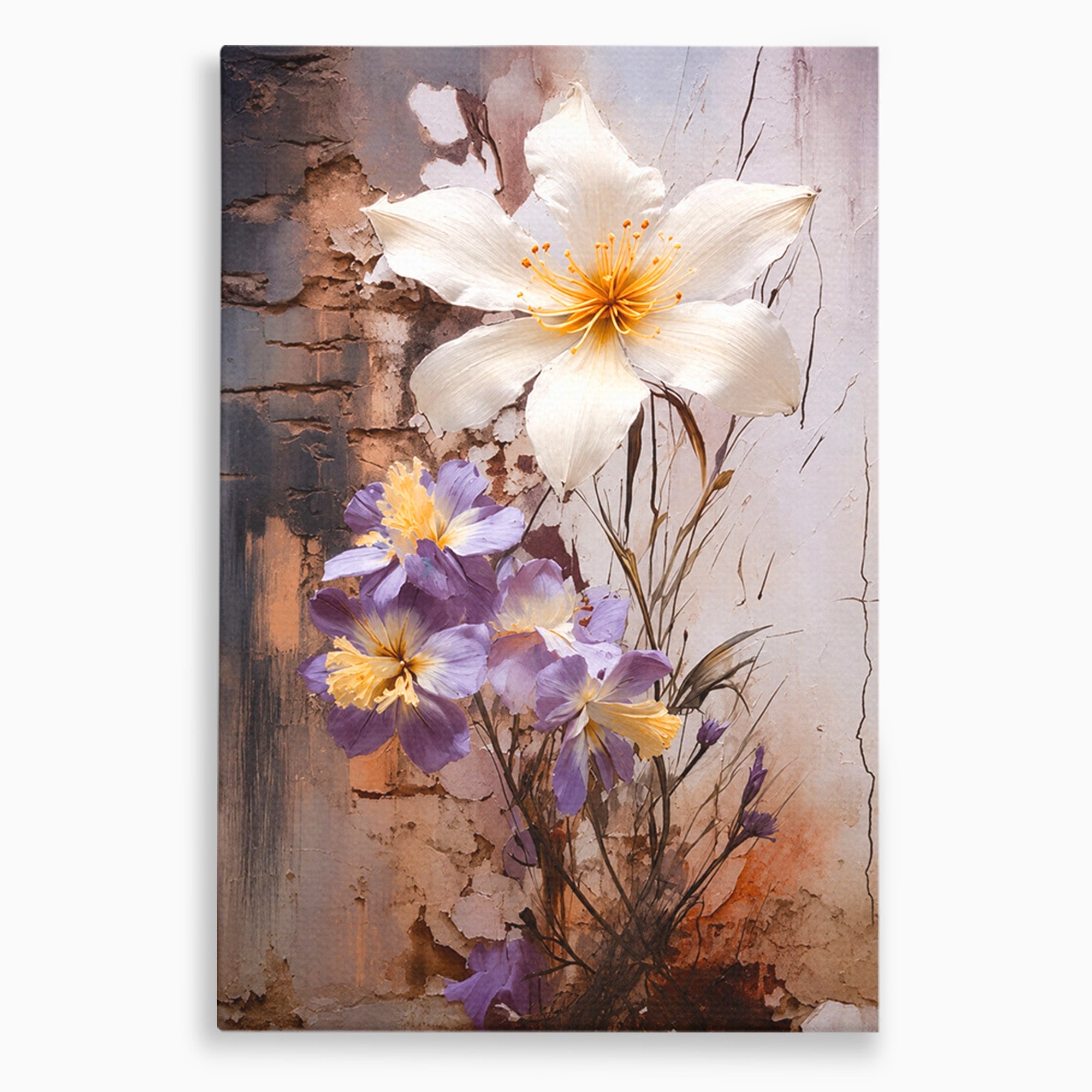 Tablou Canvas Premium LuxCanva® A1862, Floare Delicata, Flori, Arta, Natura, Eleganta, Living, Culori Vibrante