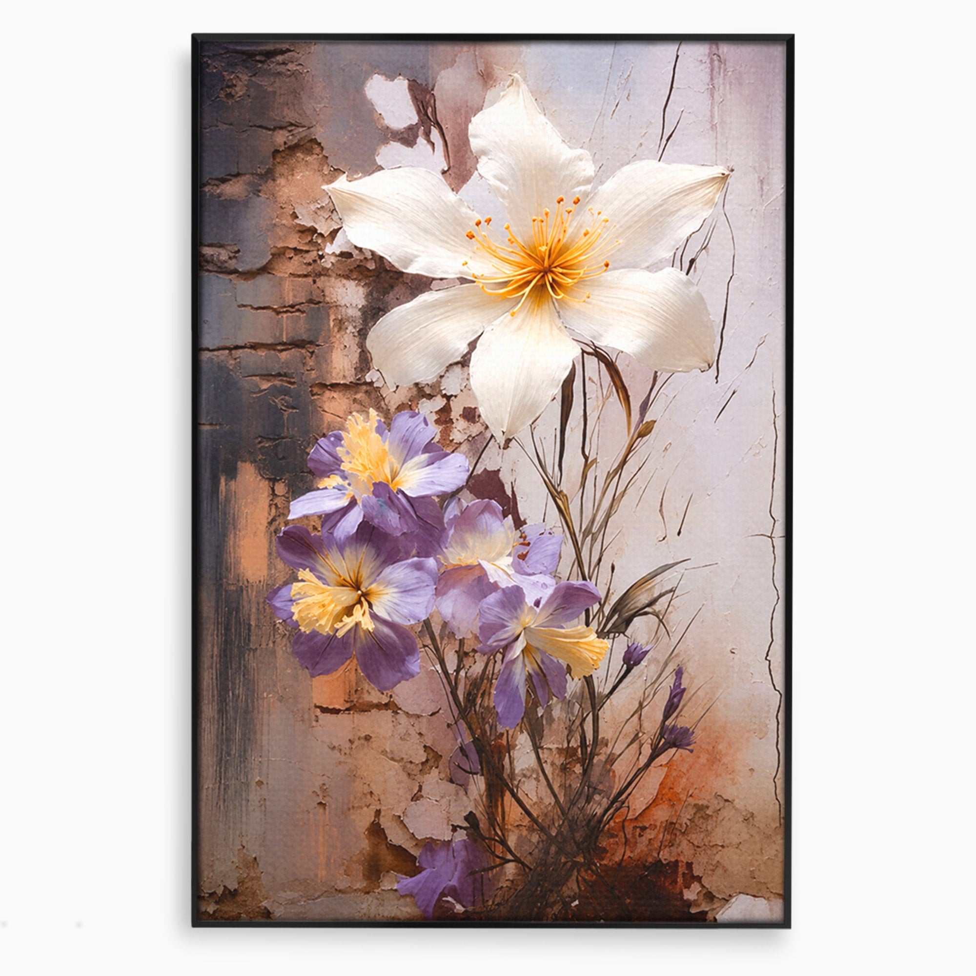 Tablou Canvas Premium LuxCanva® A1862, Floare Delicata, Flori, Arta, Natura, Eleganta, Living, Culori Vibrante