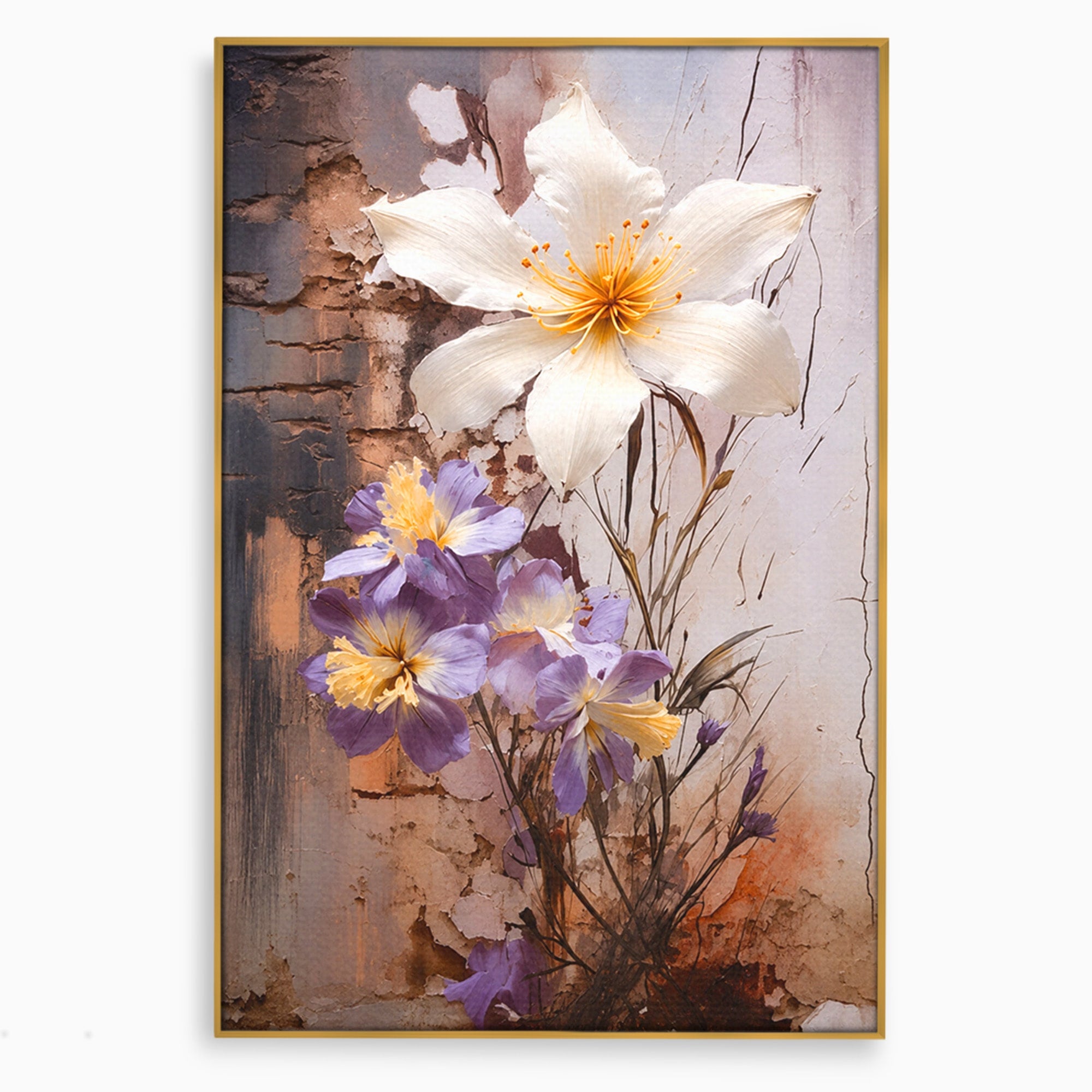 Tablou Canvas Premium LuxCanva® A1862, Floare Delicata, Flori, Arta, Natura, Eleganta, Living, Culori Vibrante