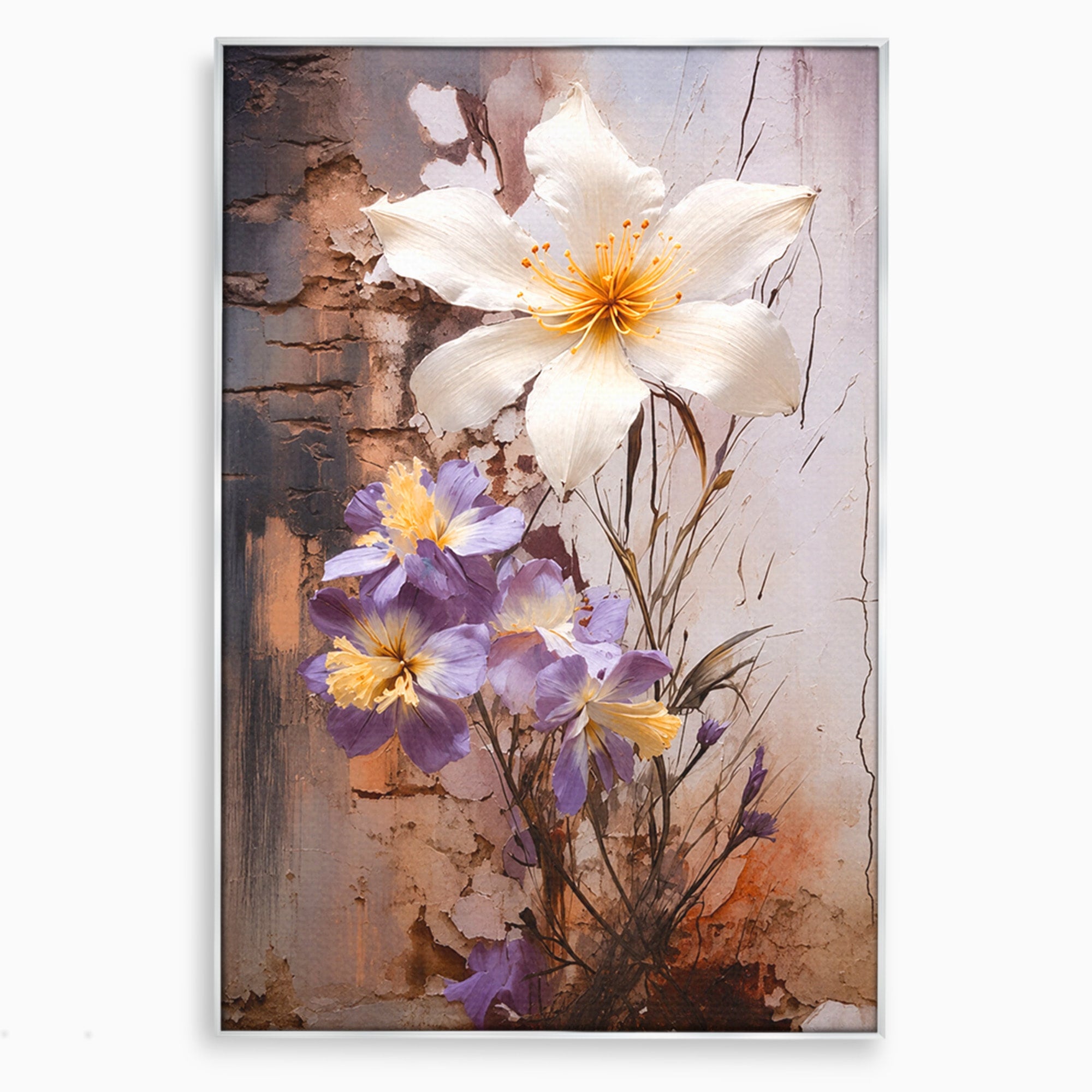 Tablou Canvas Premium LuxCanva® A1862, Floare Delicata, Flori, Arta, Natura, Eleganta, Living, Culori Vibrante