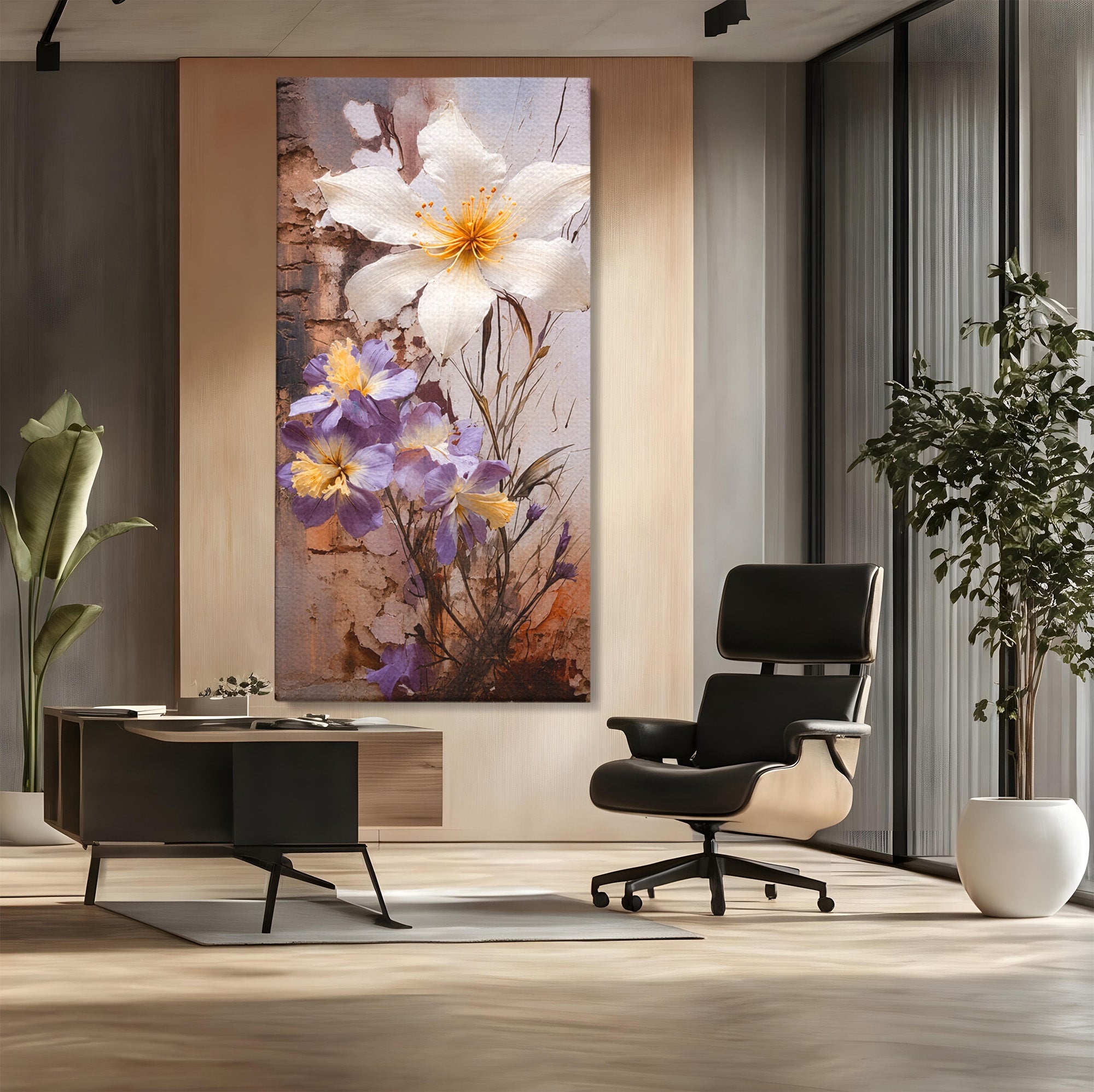 Tablou Canvas Premium LuxCanva® A1862, Floare Delicata, Flori, Arta, Natura, Eleganta, Living, Culori Vibrante