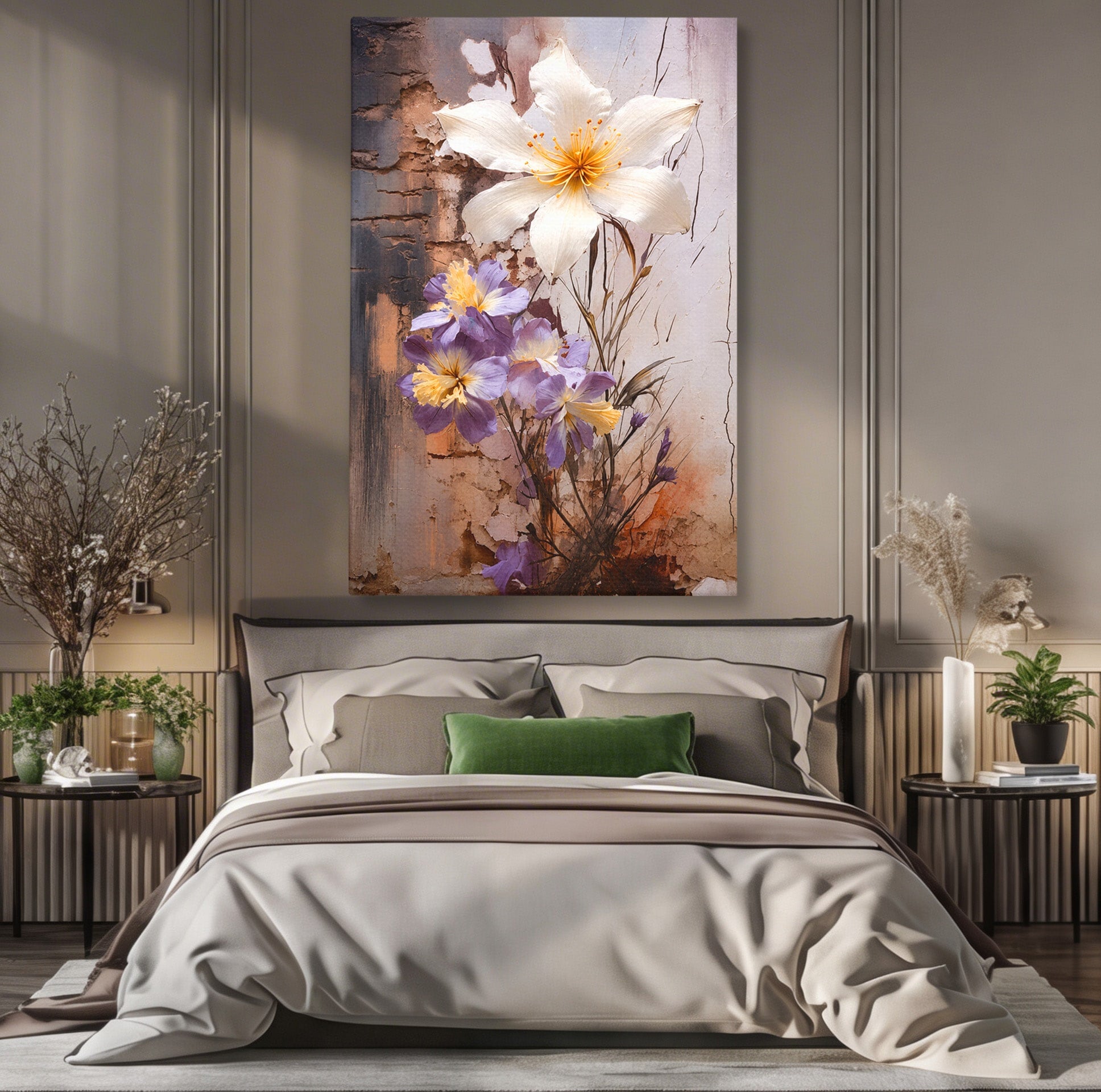 Tablou Canvas Premium LuxCanva® A1862, Floare Delicata, Flori, Arta, Natura, Eleganta, Living, Culori Vibrante
