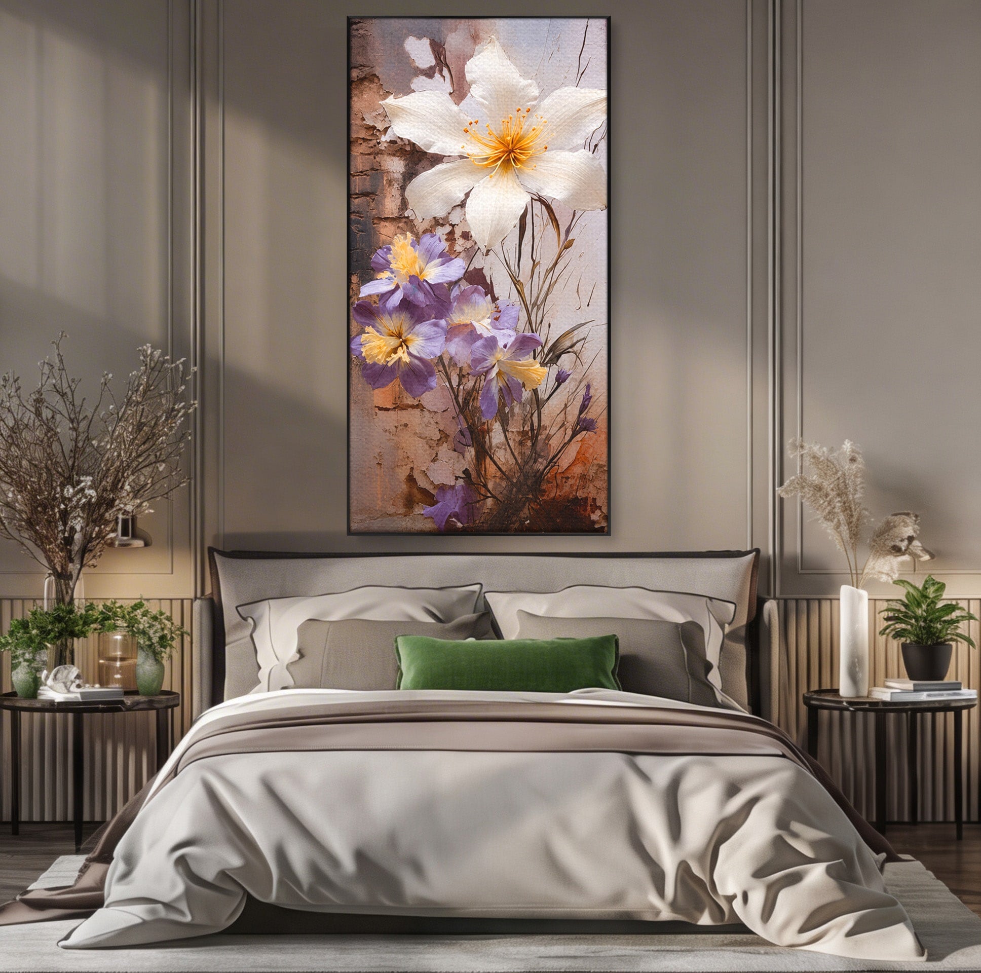 Tablou Canvas Premium LuxCanva® A1862, Floare Delicata, Flori, Arta, Natura, Eleganta, Living, Culori Vibrante