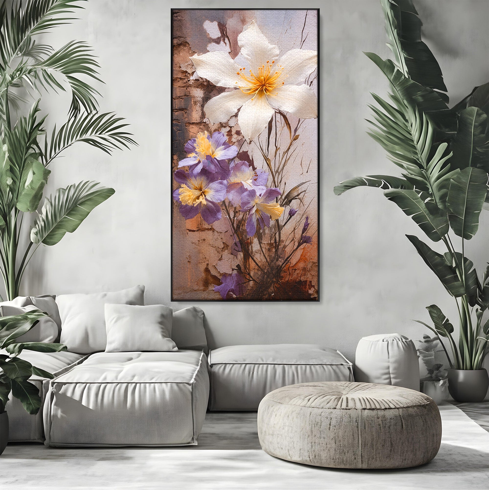 Tablou Canvas Premium LuxCanva® A1862, Floare Delicata, Flori, Arta, Natura, Eleganta, Living, Culori Vibrante