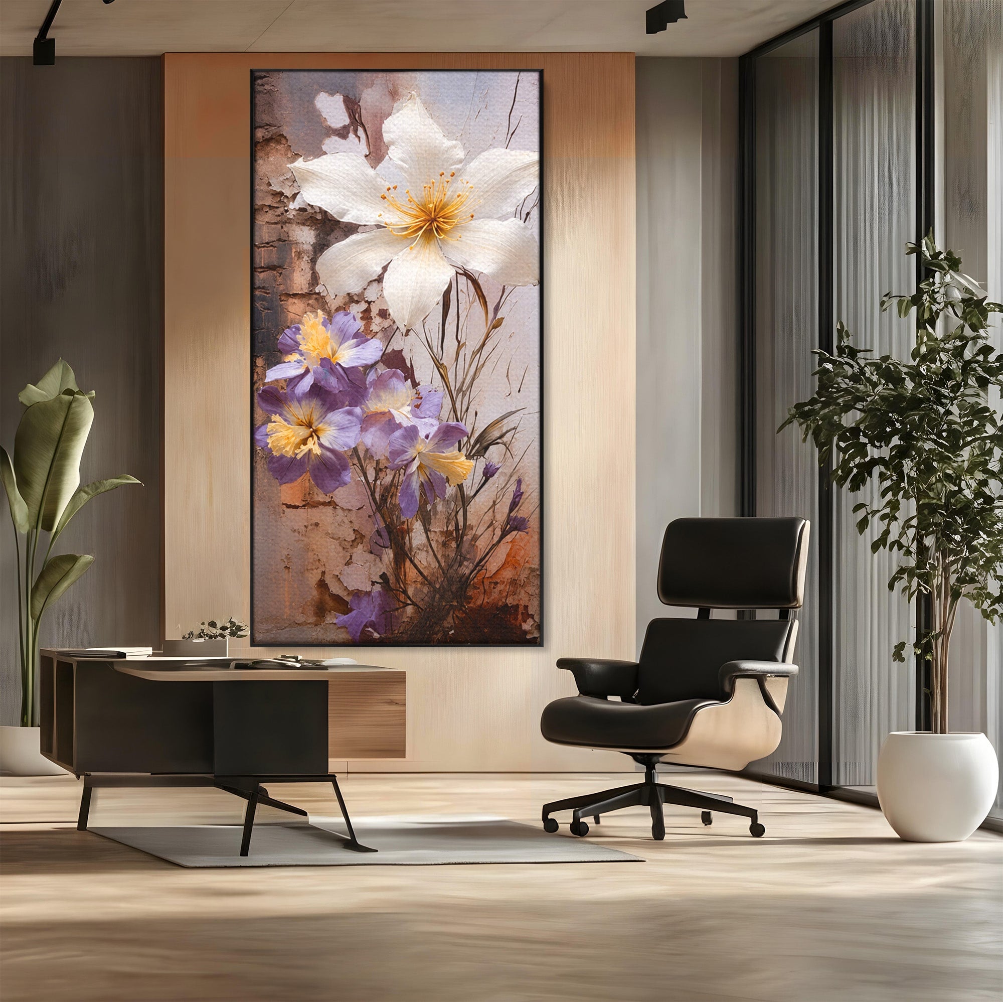 Tablou Canvas Premium LuxCanva® A1862, Floare Delicata, Flori, Arta, Natura, Eleganta, Living, Culori Vibrante