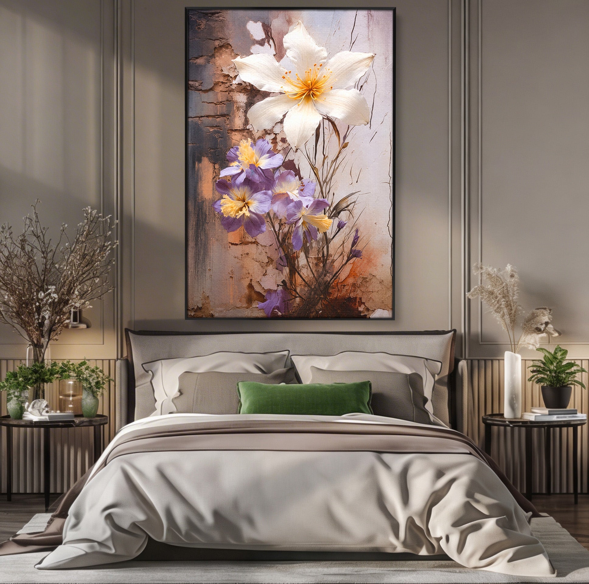 Tablou Canvas Premium LuxCanva® A1862, Floare Delicata, Flori, Arta, Natura, Eleganta, Living, Culori Vibrante