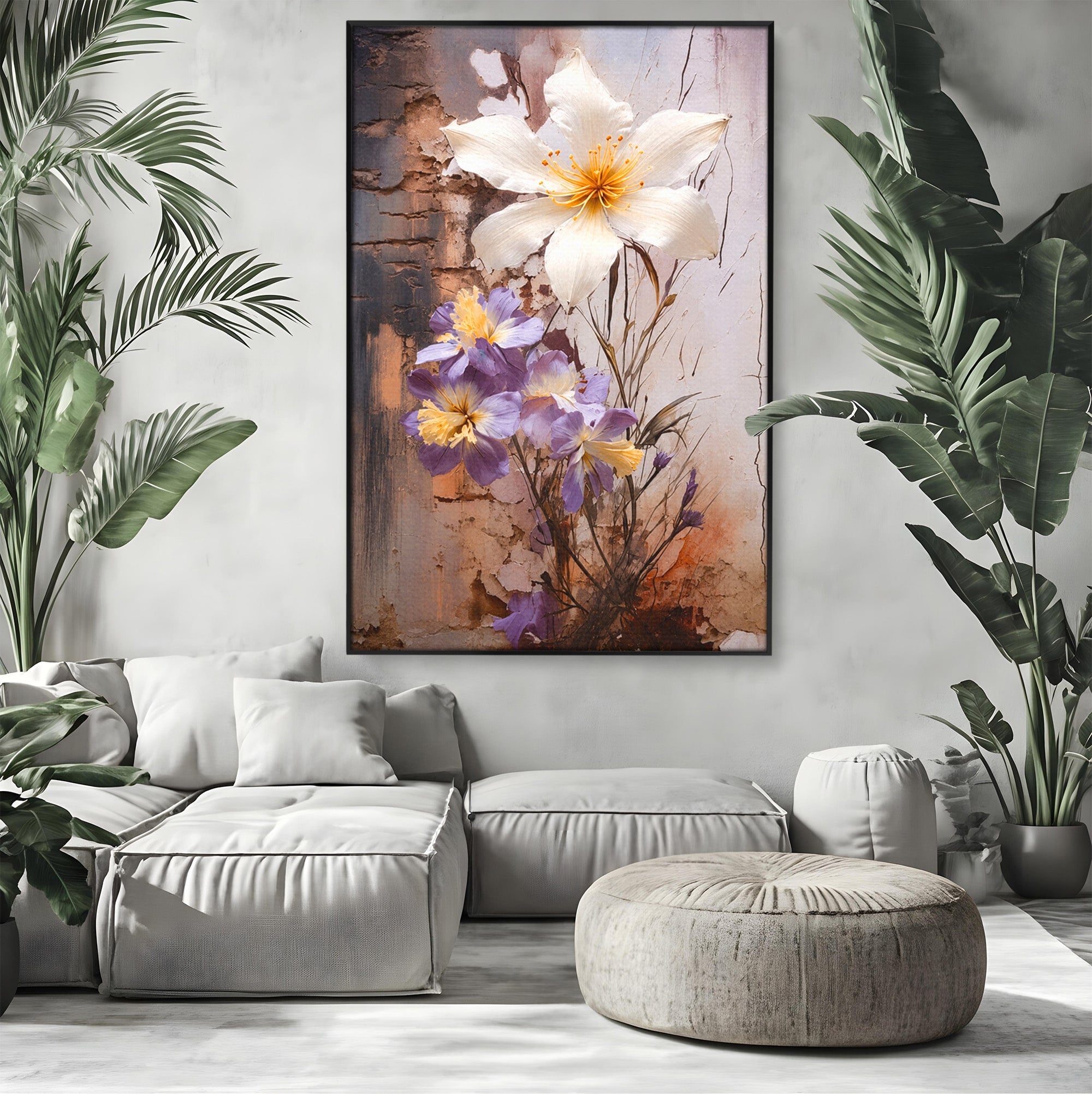 Tablou Canvas Premium LuxCanva® A1862, Floare Delicata, Flori, Arta, Natura, Eleganta, Living, Culori Vibrante
