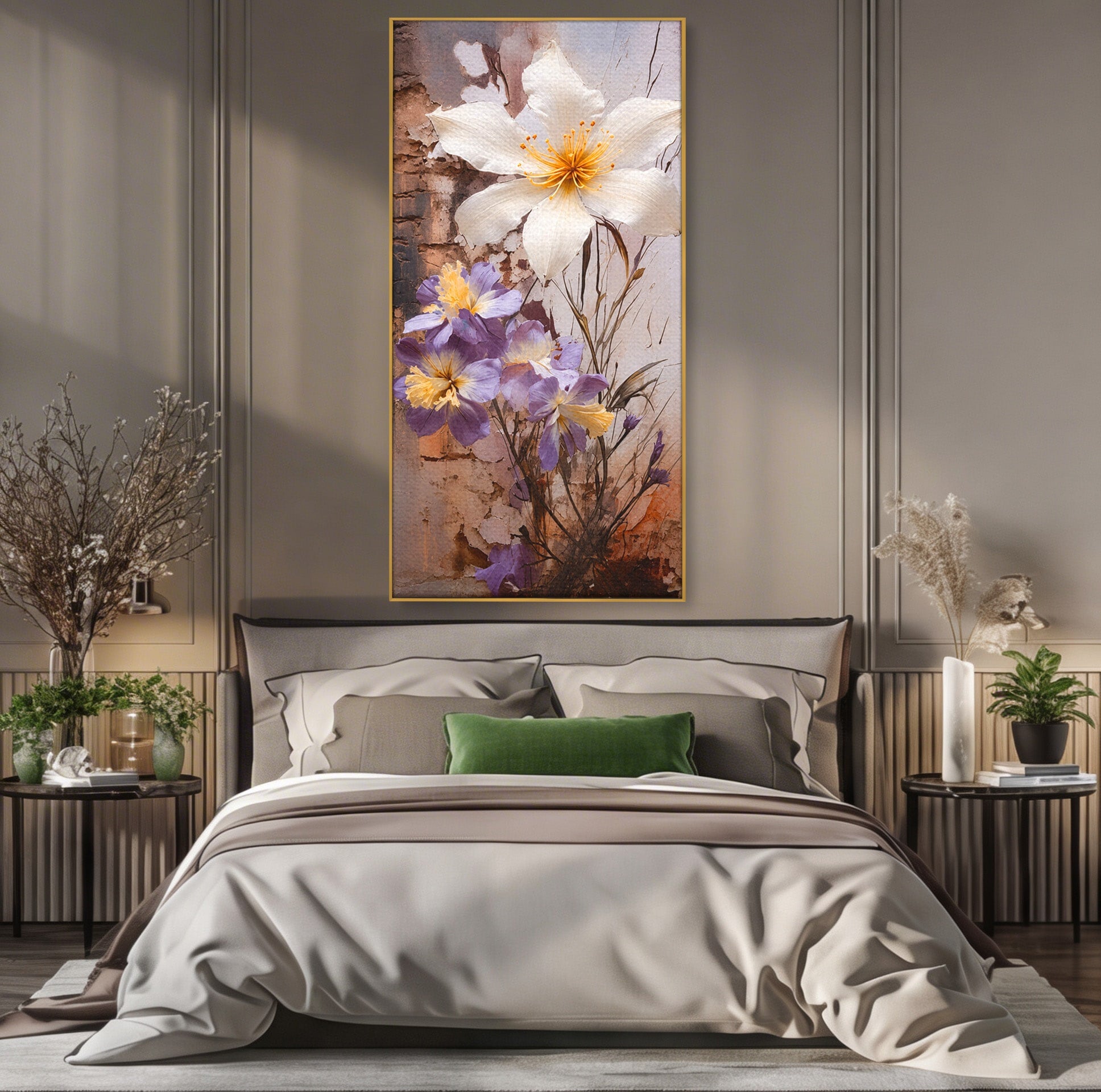 Tablou Canvas Premium LuxCanva® A1862, Floare Delicata, Flori, Arta, Natura, Eleganta, Living, Culori Vibrante