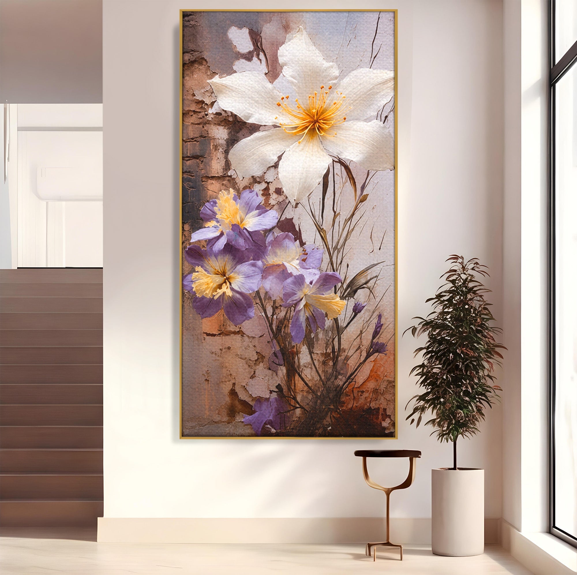 Tablou Canvas Premium LuxCanva® A1862, Floare Delicata, Flori, Arta, Natura, Eleganta, Living, Culori Vibrante