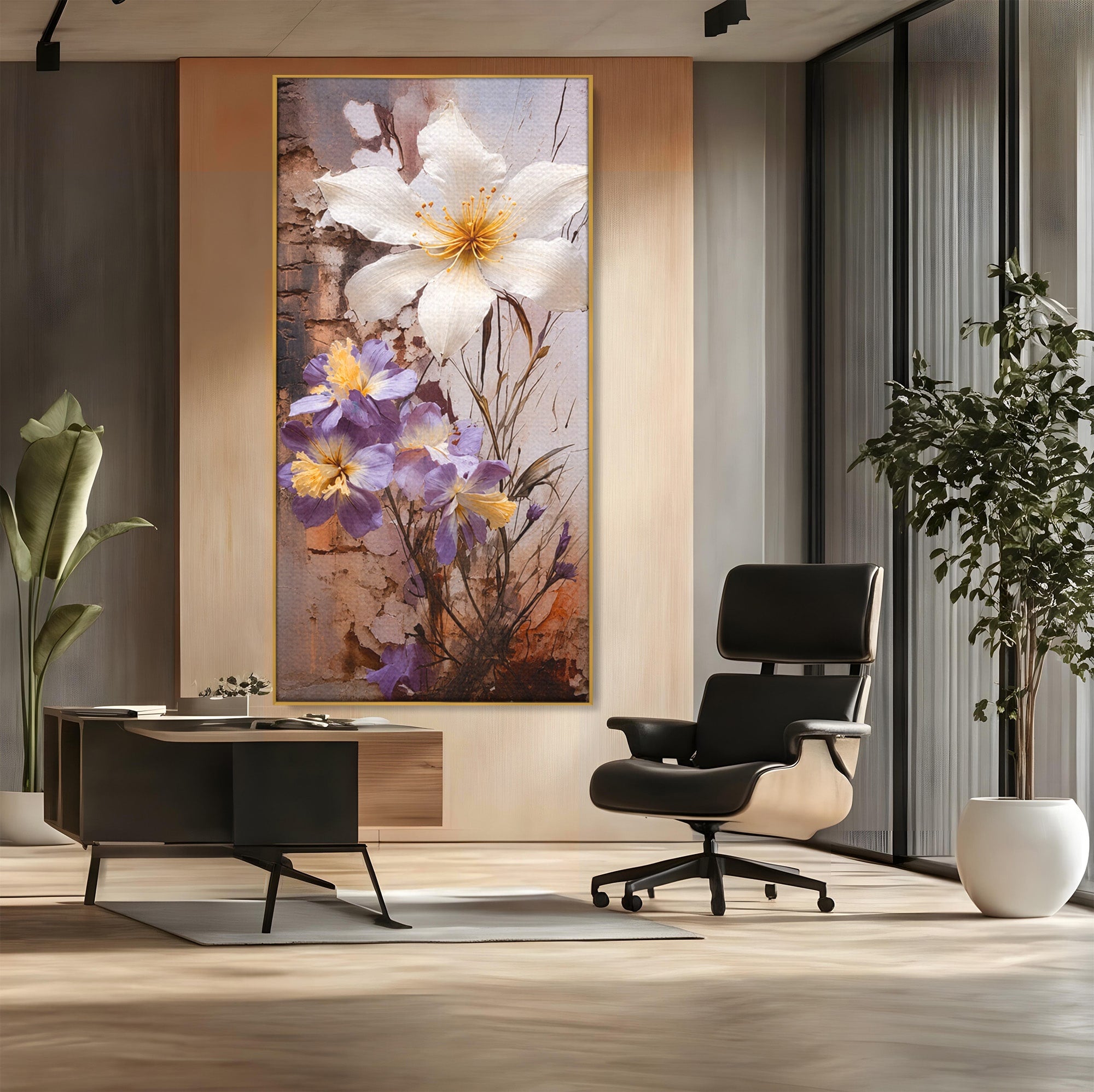 Tablou Canvas Premium LuxCanva® A1862, Floare Delicata, Flori, Arta, Natura, Eleganta, Living, Culori Vibrante