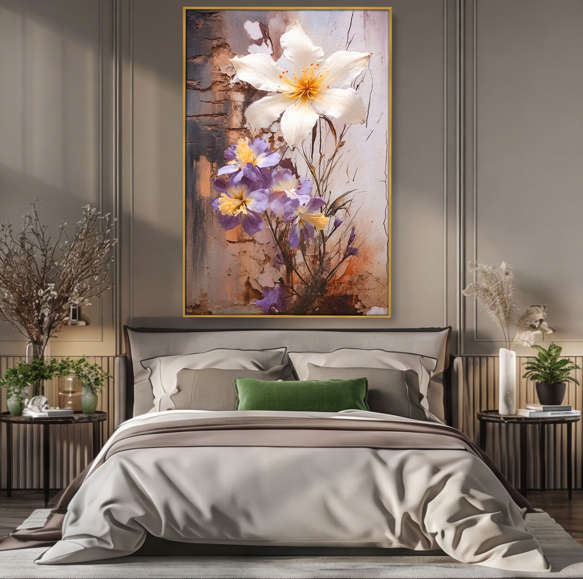 Tablou Canvas Premium LuxCanva® A1862, Floare Delicata, Flori, Arta, Natura, Eleganta, Living, Culori Vibrante