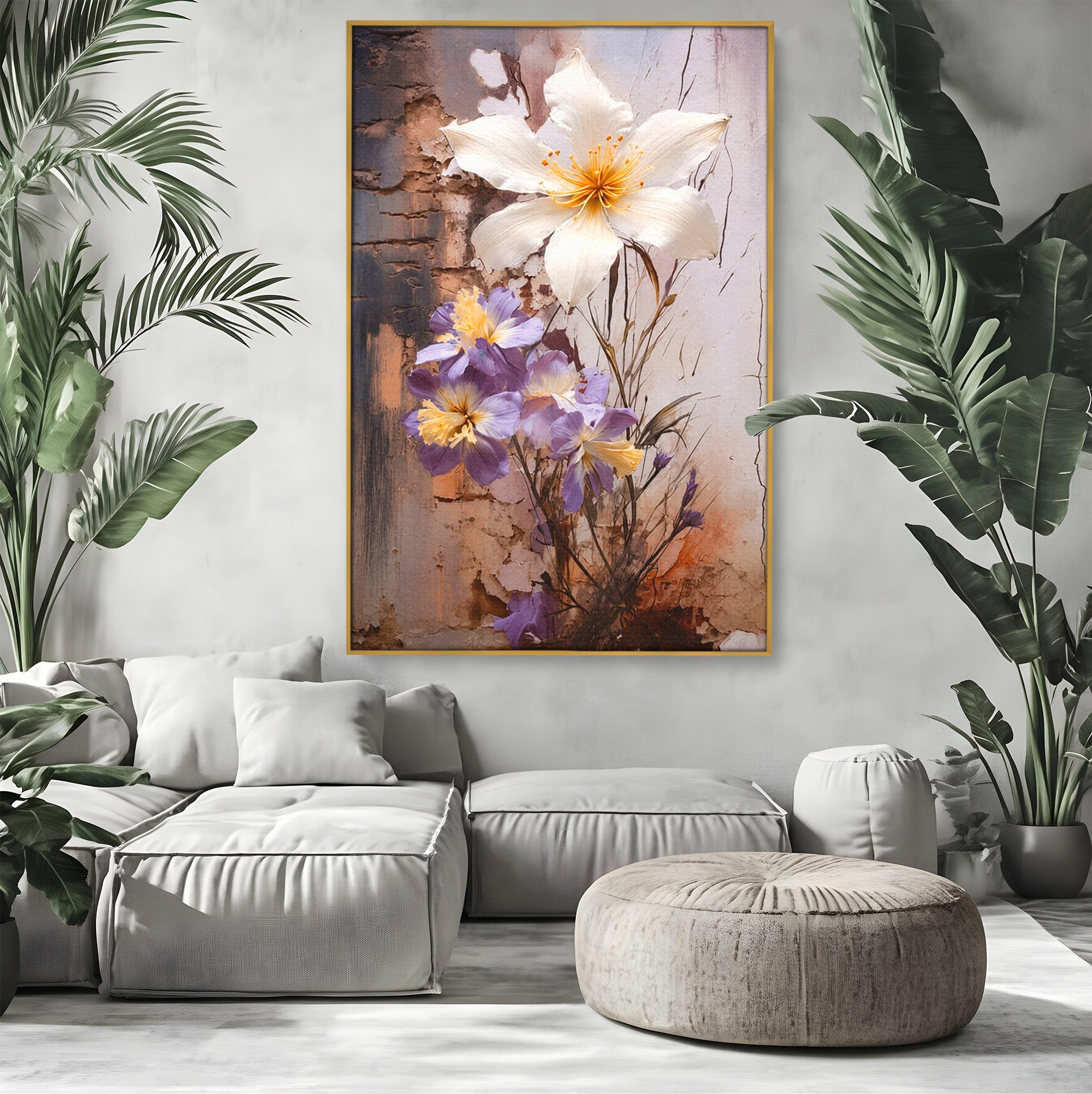 Tablou Canvas Premium LuxCanva® A1862, Floare Delicata, Flori, Arta, Natura, Eleganta, Living, Culori Vibrante