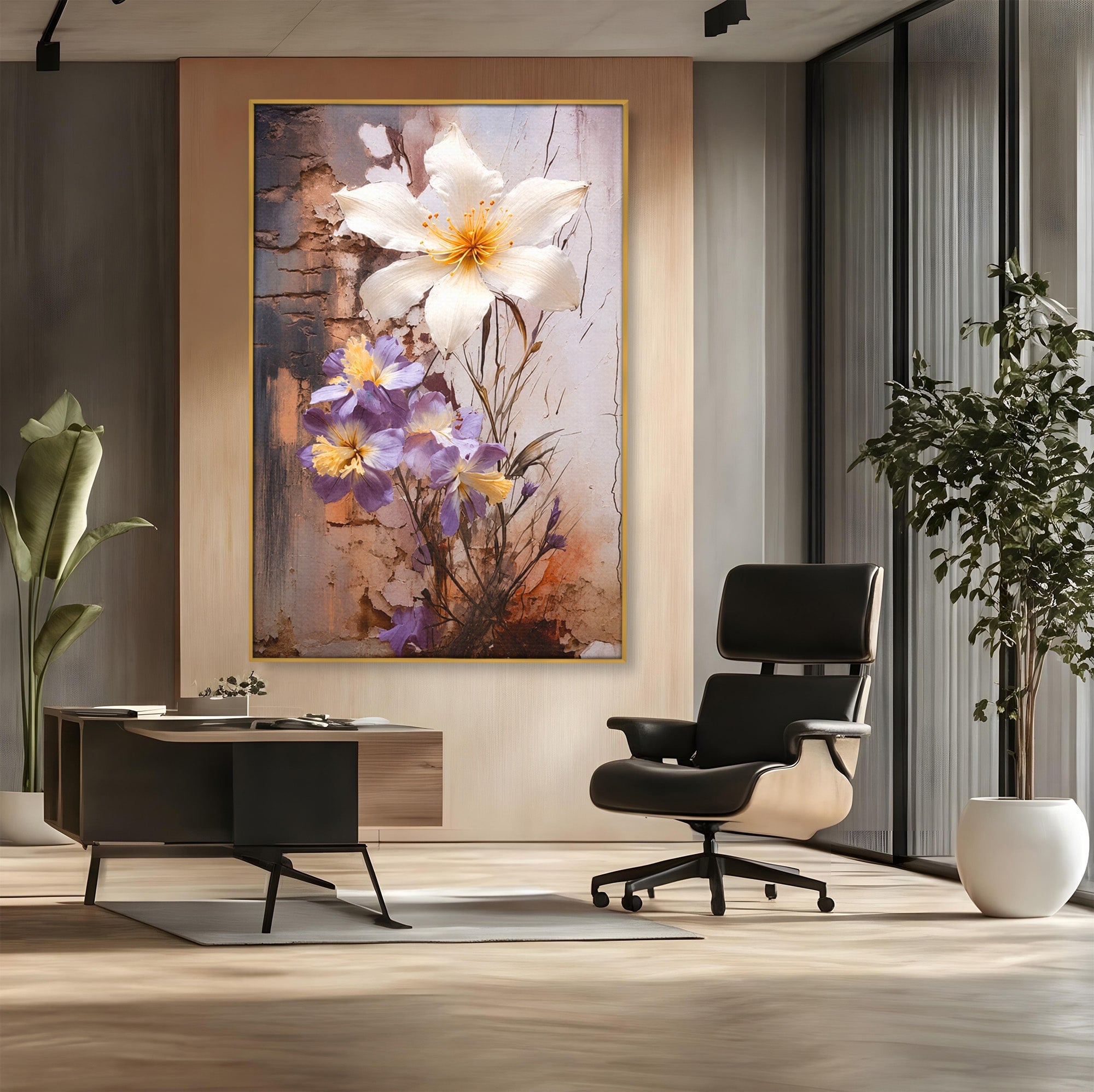Tablou Canvas Premium LuxCanva® A1862, Floare Delicata, Flori, Arta, Natura, Eleganta, Living, Culori Vibrante
