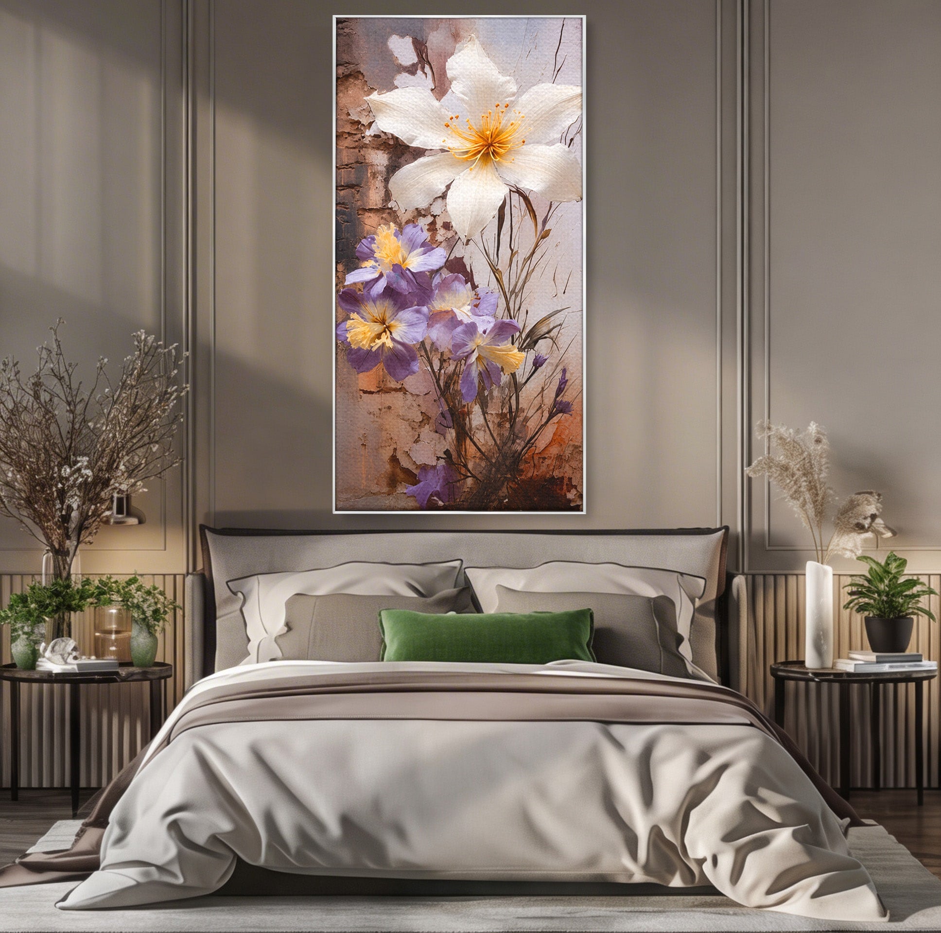 Tablou Canvas Premium LuxCanva® A1862, Floare Delicata, Flori, Arta, Natura, Eleganta, Living, Culori Vibrante