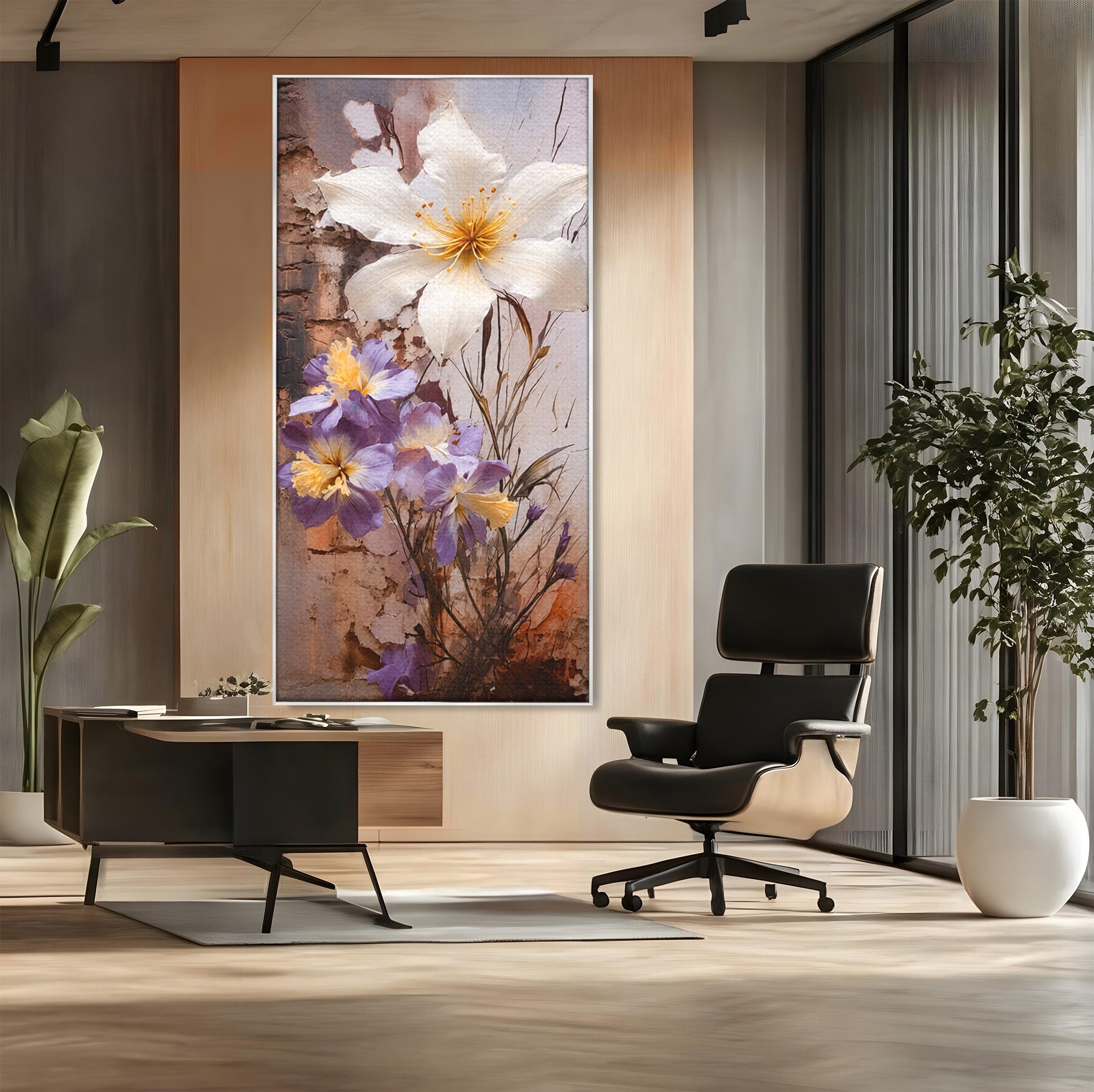 Tablou Canvas Premium LuxCanva® A1862, Floare Delicata, Flori, Arta, Natura, Eleganta, Living, Culori Vibrante