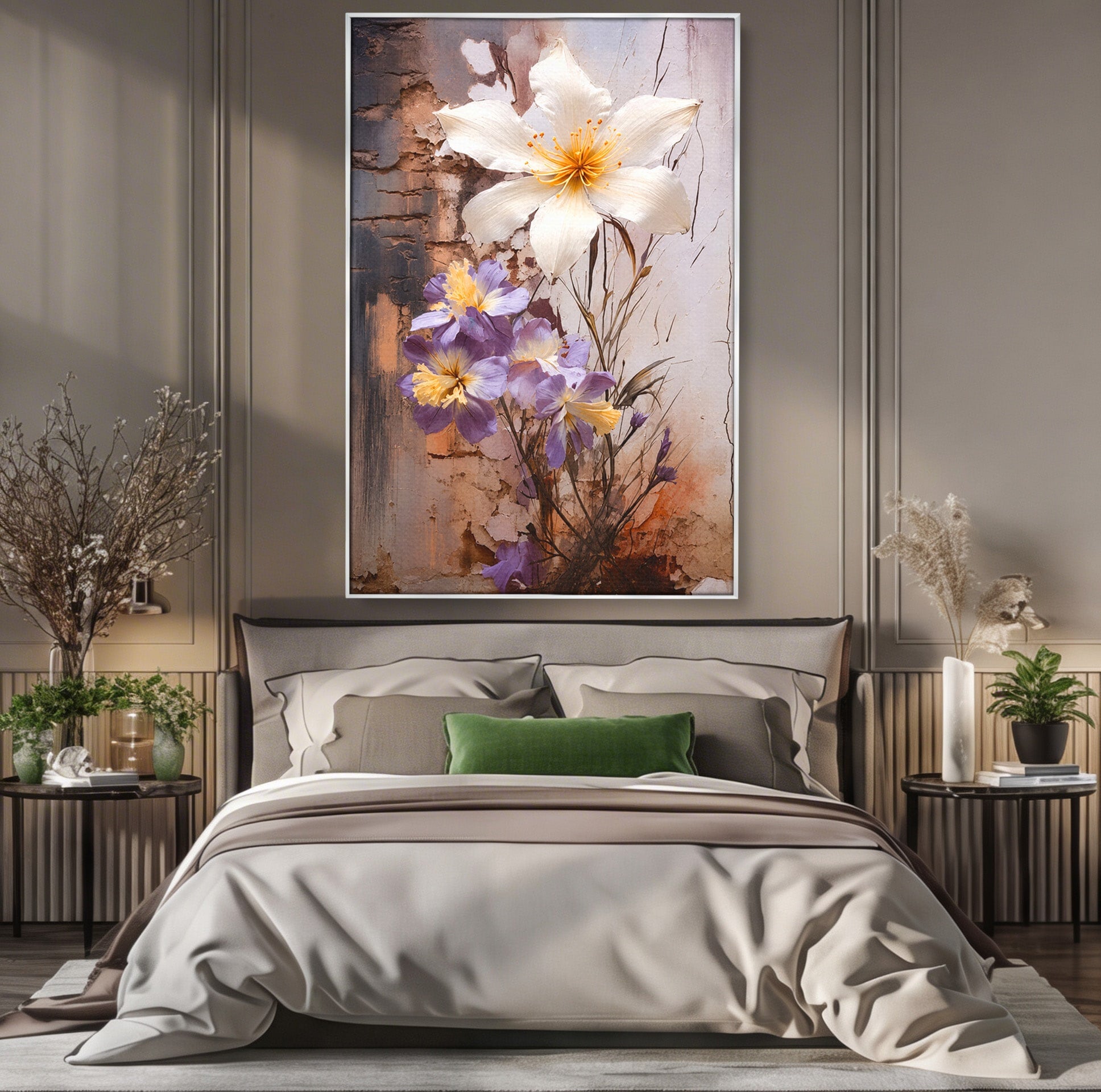 Tablou Canvas Premium LuxCanva® A1862, Floare Delicata, Flori, Arta, Natura, Eleganta, Living, Culori Vibrante