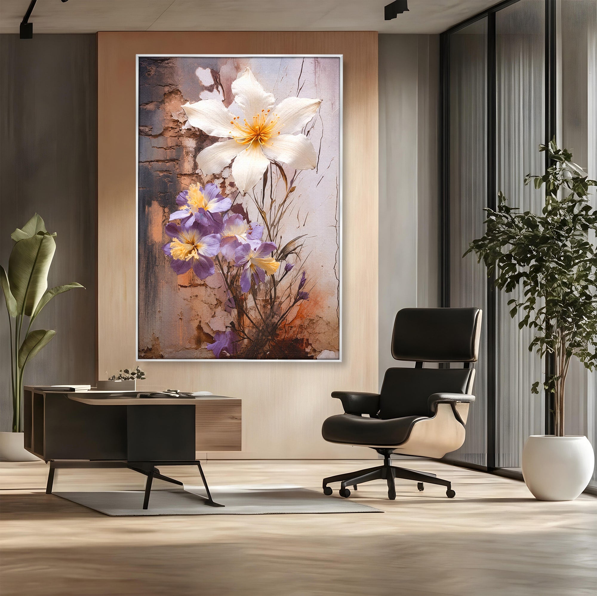 Tablou Canvas Premium LuxCanva® A1862, Floare Delicata, Flori, Arta, Natura, Eleganta, Living, Culori Vibrante