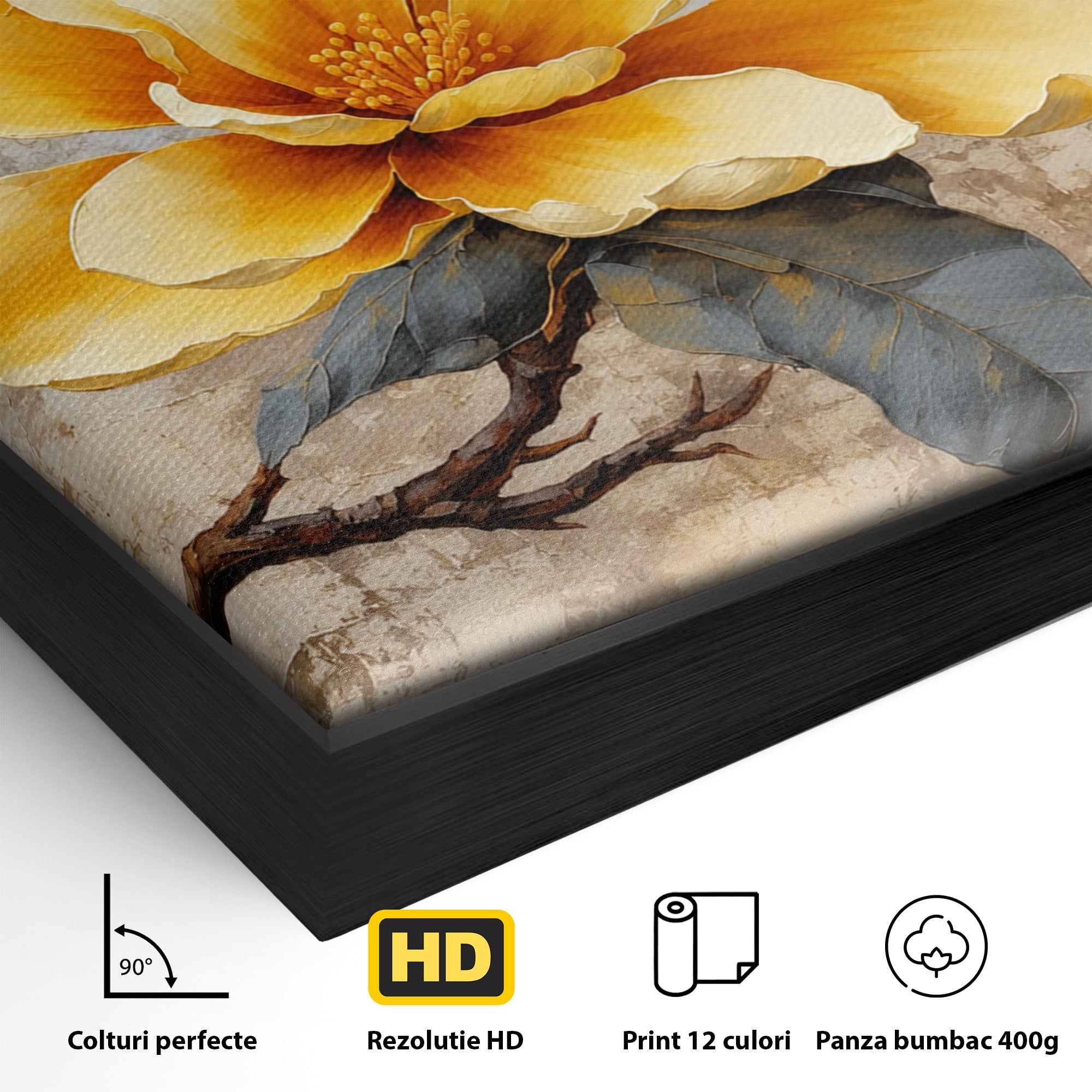 Tablou Canvas Premium LuxCanva® A1867, Floare De Magnolie, Magnolie, Floare, Natura, Dormitor, Living, Culori Vibrante