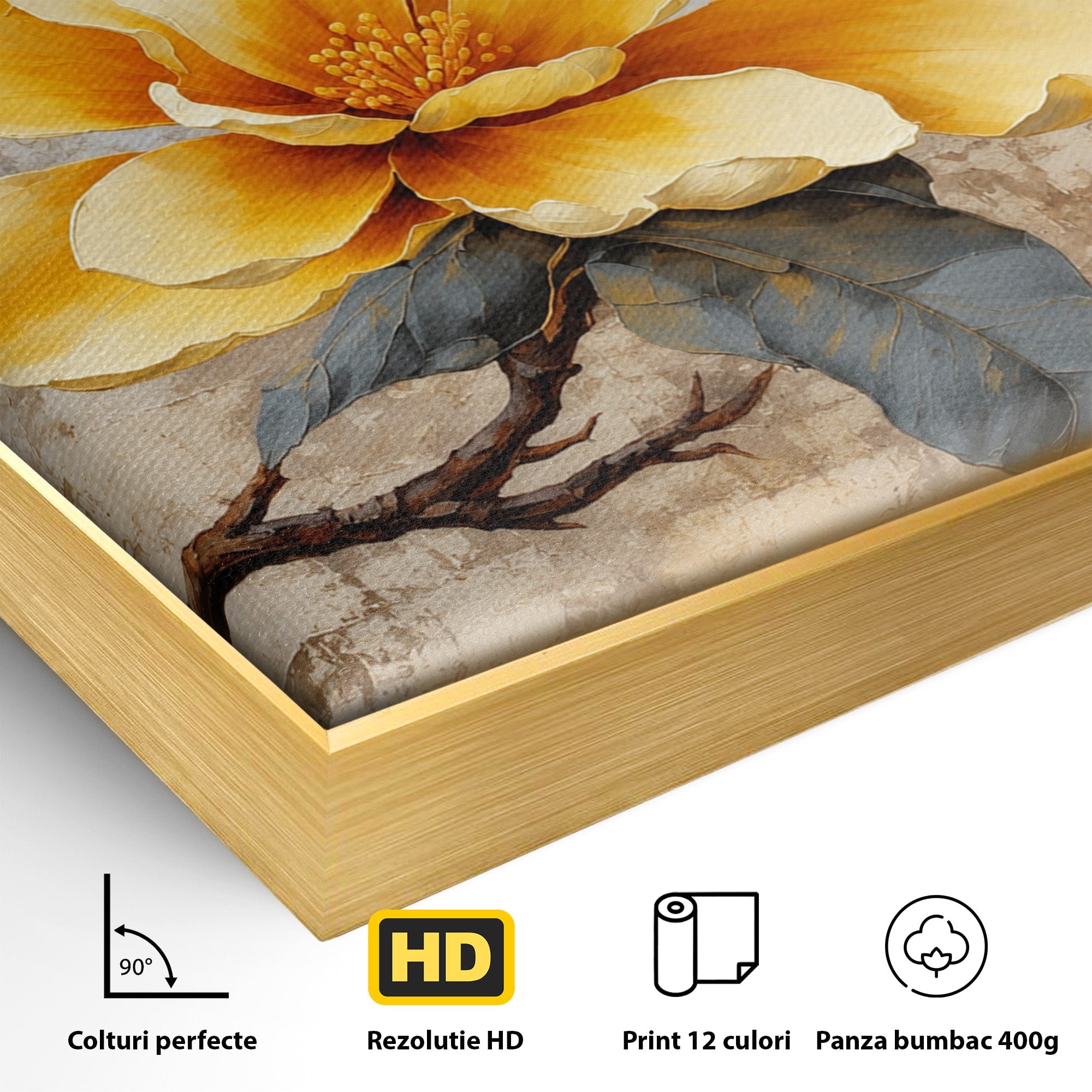 Tablou Canvas Premium LuxCanva® A1867, Floare De Magnolie, Magnolie, Floare, Natura, Dormitor, Living, Culori Vibrante