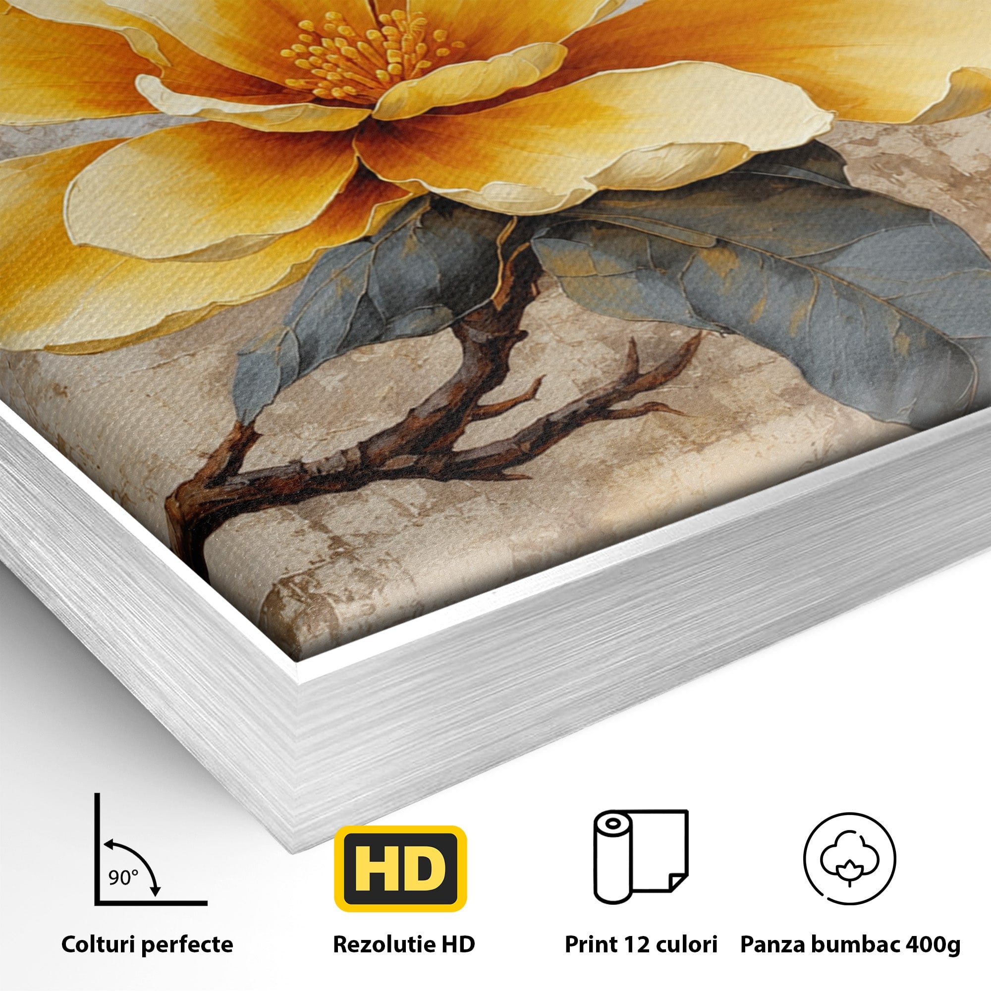 Tablou Canvas Premium LuxCanva® A1867, Floare De Magnolie, Magnolie, Floare, Natura, Dormitor, Living, Culori Vibrante