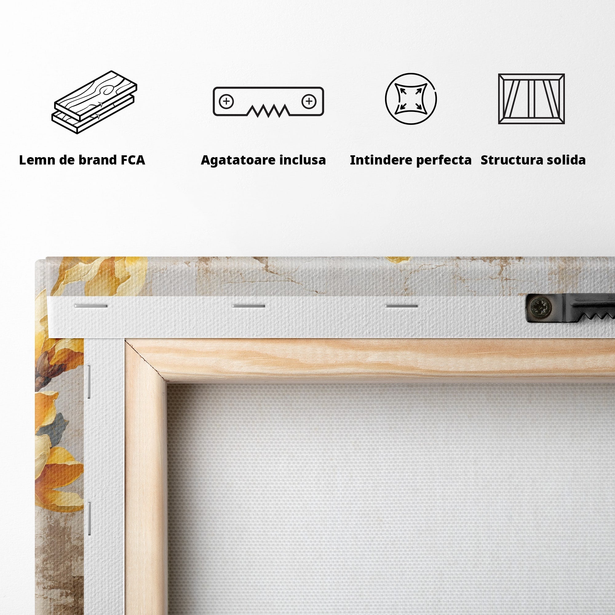 Tablou Canvas Premium LuxCanva® A1867, Floare De Magnolie, Magnolie, Floare, Natura, Dormitor, Living, Culori Vibrante