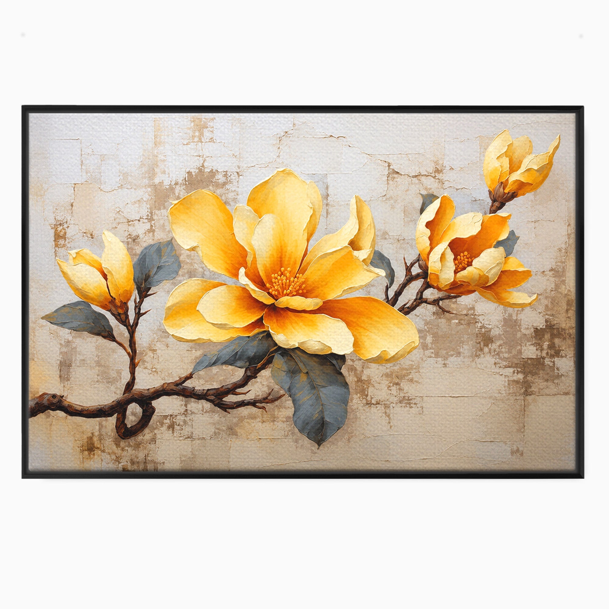 Tablou Canvas Premium LuxCanva® A1867, Floare De Magnolie, Magnolie, Floare, Natura, Dormitor, Living, Culori Vibrante