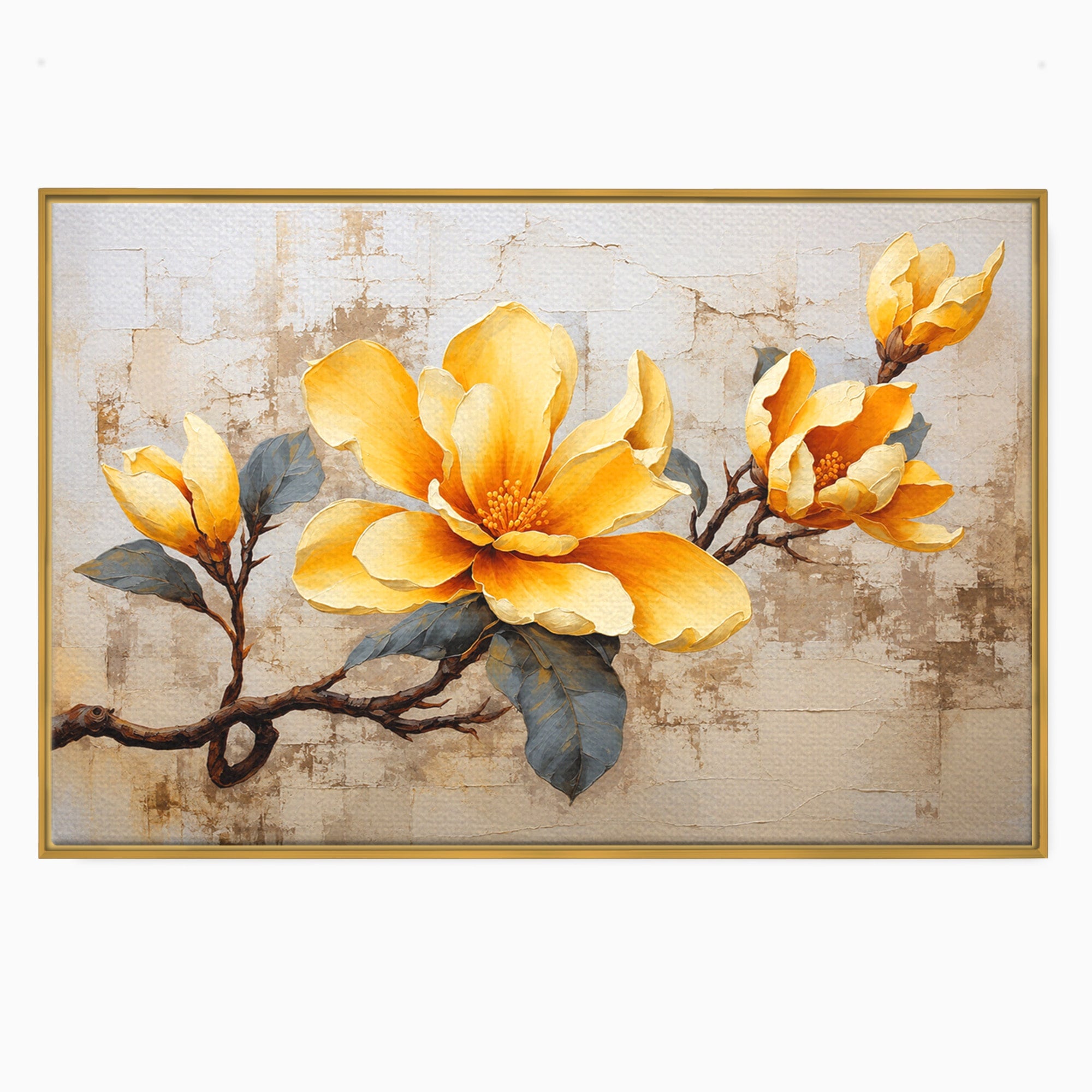 Tablou Canvas Premium LuxCanva® A1867, Floare De Magnolie, Magnolie, Floare, Natura, Dormitor, Living, Culori Vibrante