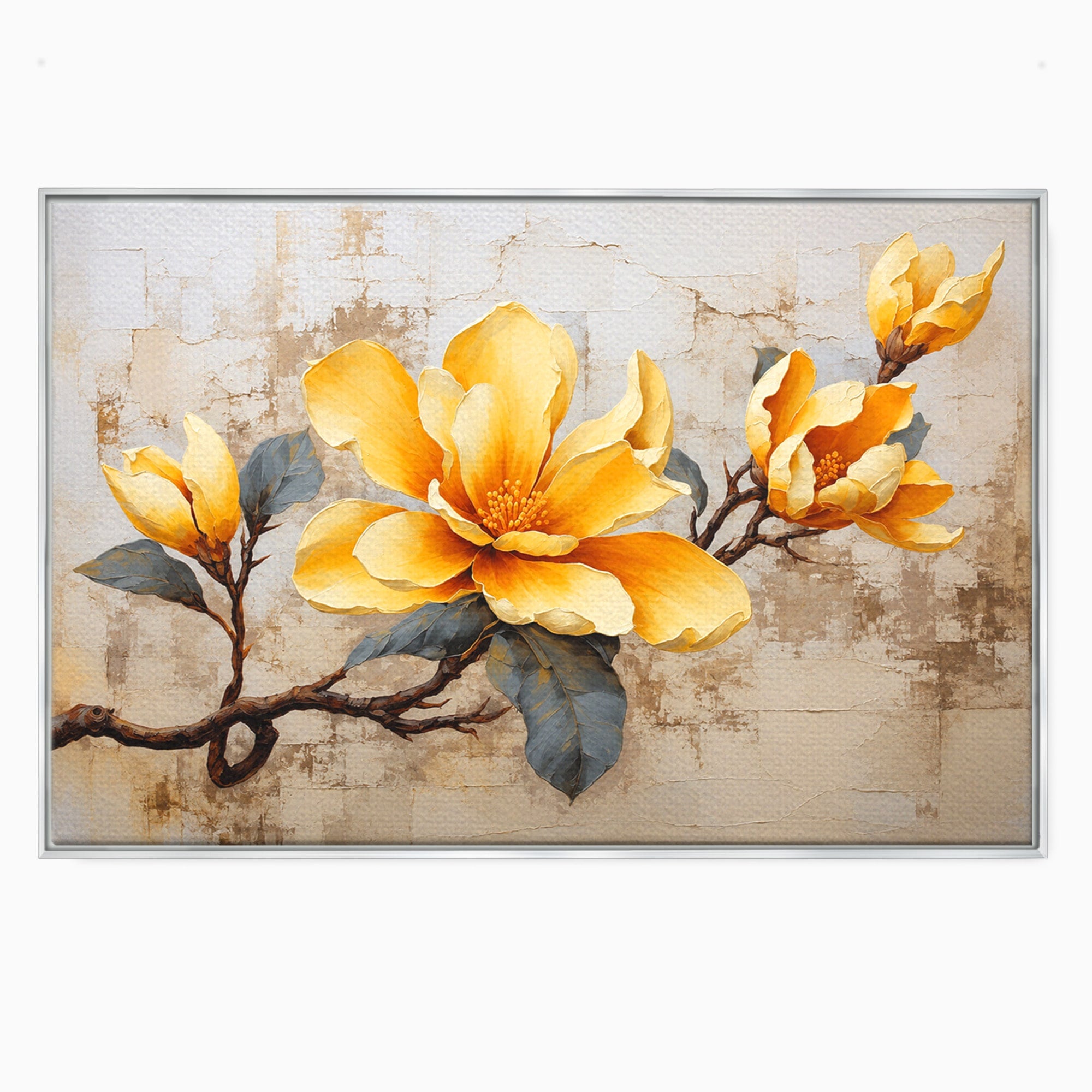 Tablou Canvas Premium LuxCanva® A1867, Floare De Magnolie, Magnolie, Floare, Natura, Dormitor, Living, Culori Vibrante