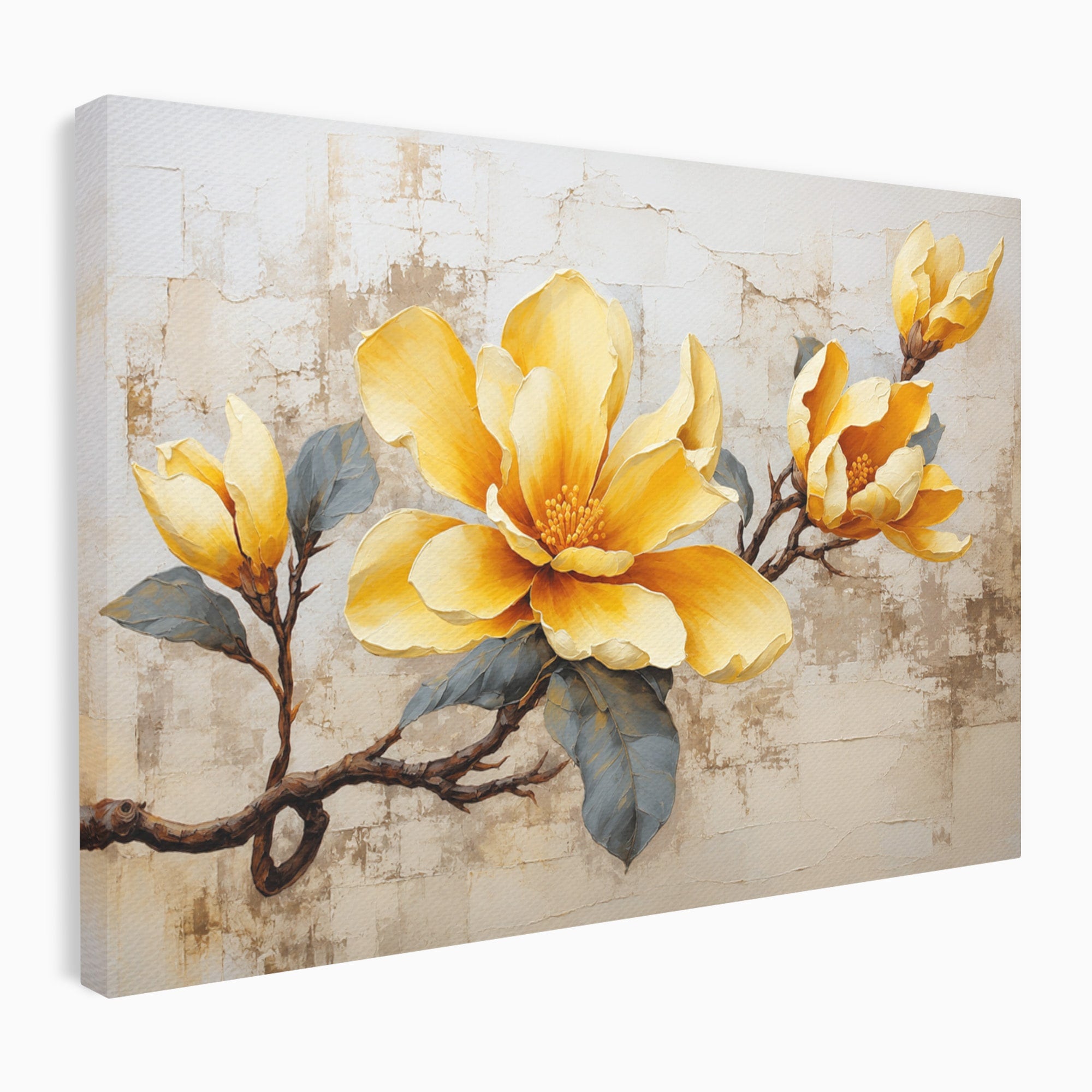 Tablou Canvas Premium LuxCanva® A1867, Floare De Magnolie, Magnolie, Floare, Natura, Dormitor, Living, Culori Vibrante