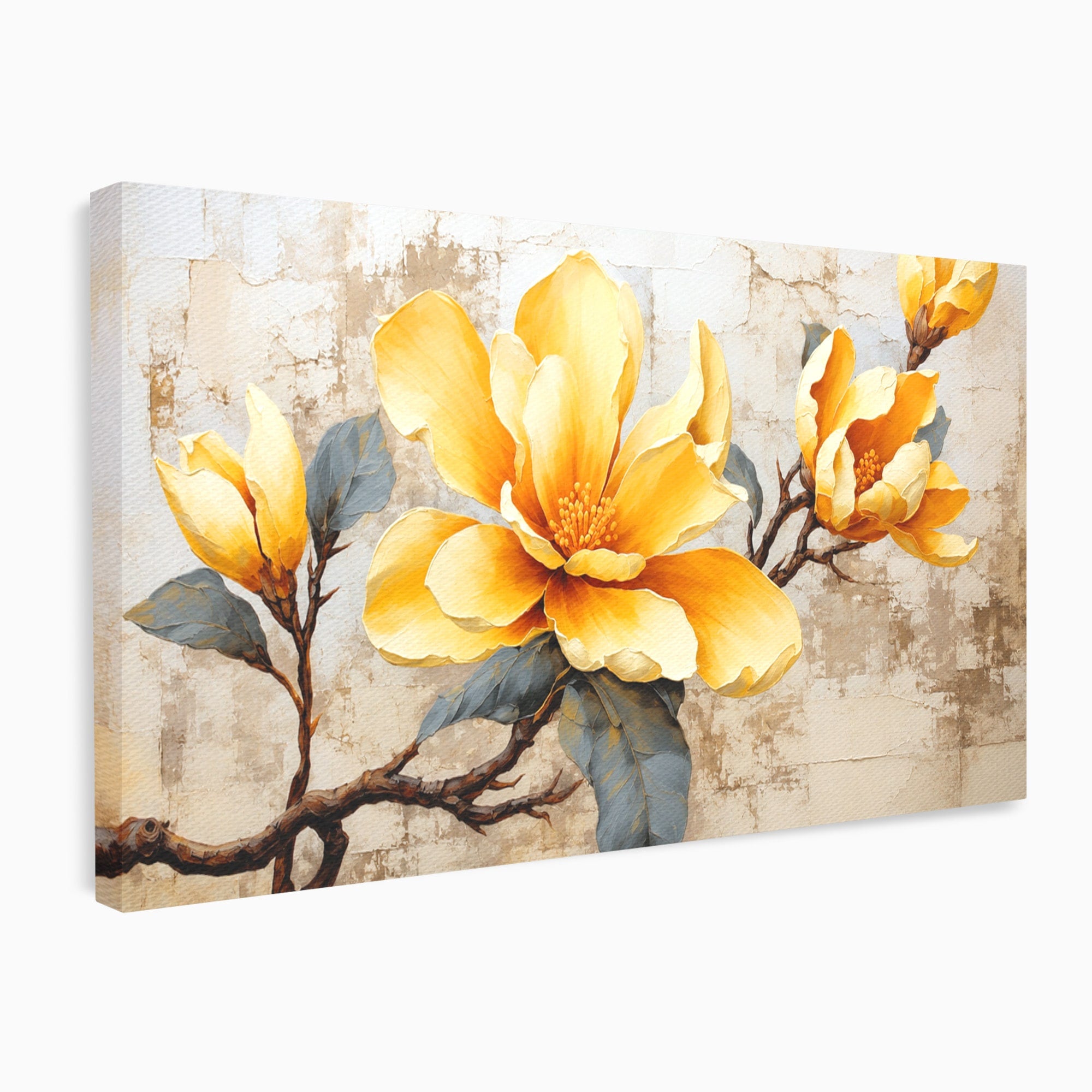 Tablou Canvas Premium LuxCanva® A1867, Floare De Magnolie, Magnolie, Floare, Natura, Dormitor, Living, Culori Vibrante