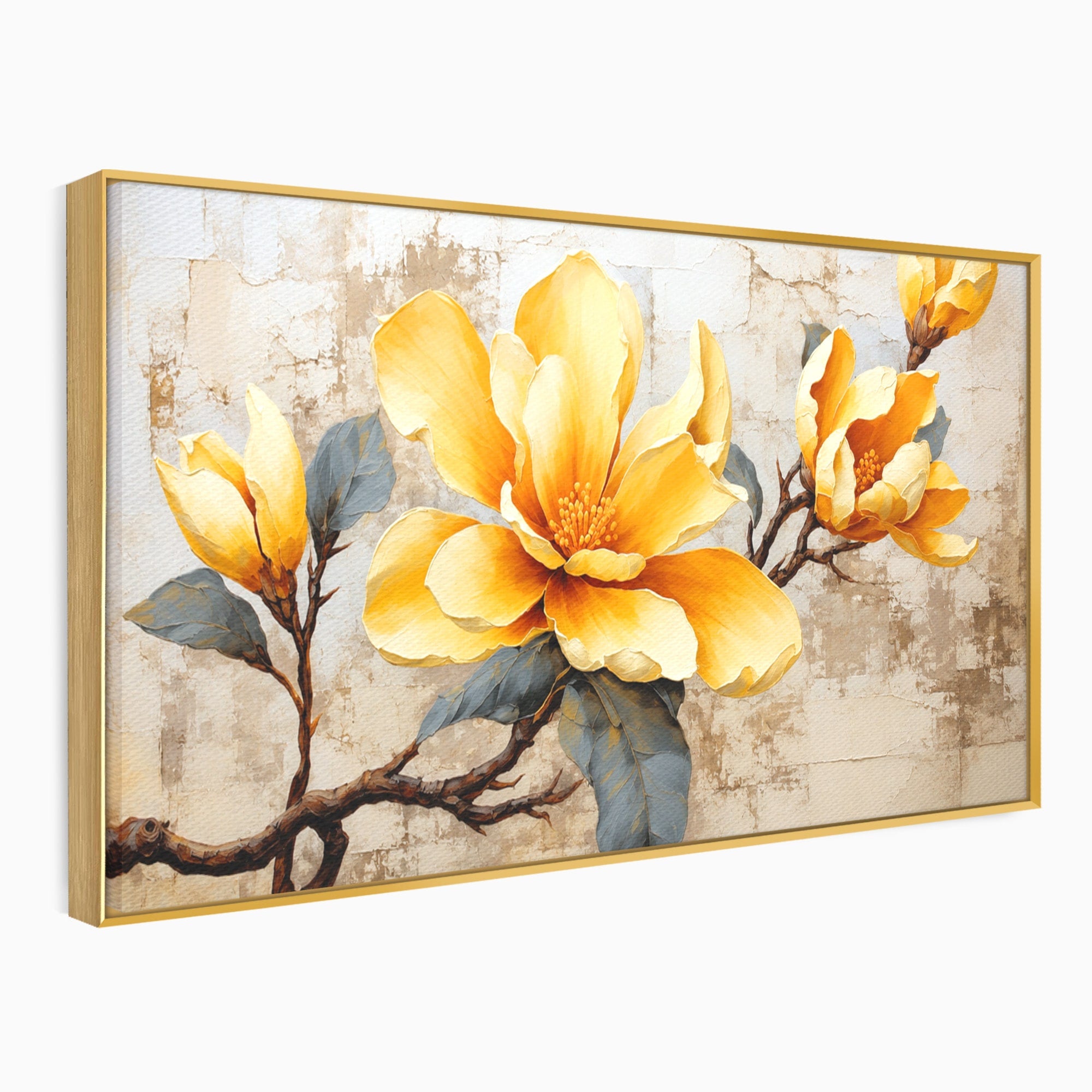 Tablou Canvas Premium LuxCanva® A1867, Floare De Magnolie, Magnolie, Floare, Natura, Dormitor, Living, Culori Vibrante