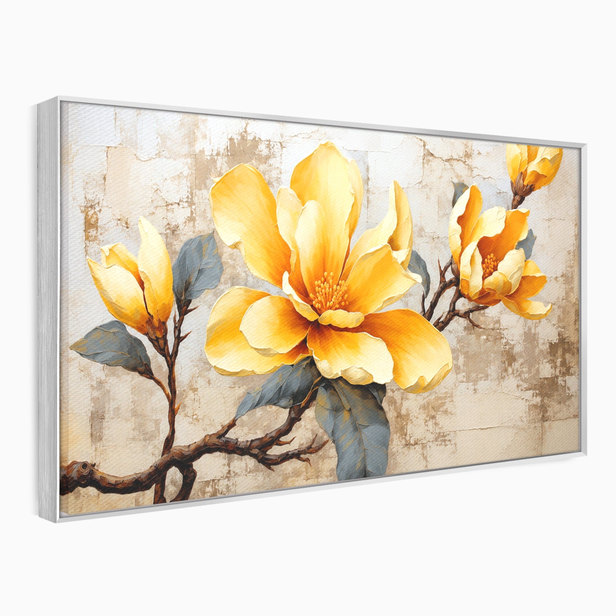 Tablou Canvas Premium LuxCanva® A1867, Floare De Magnolie, Magnolie, Floare, Natura, Dormitor, Living, Culori Vibrante