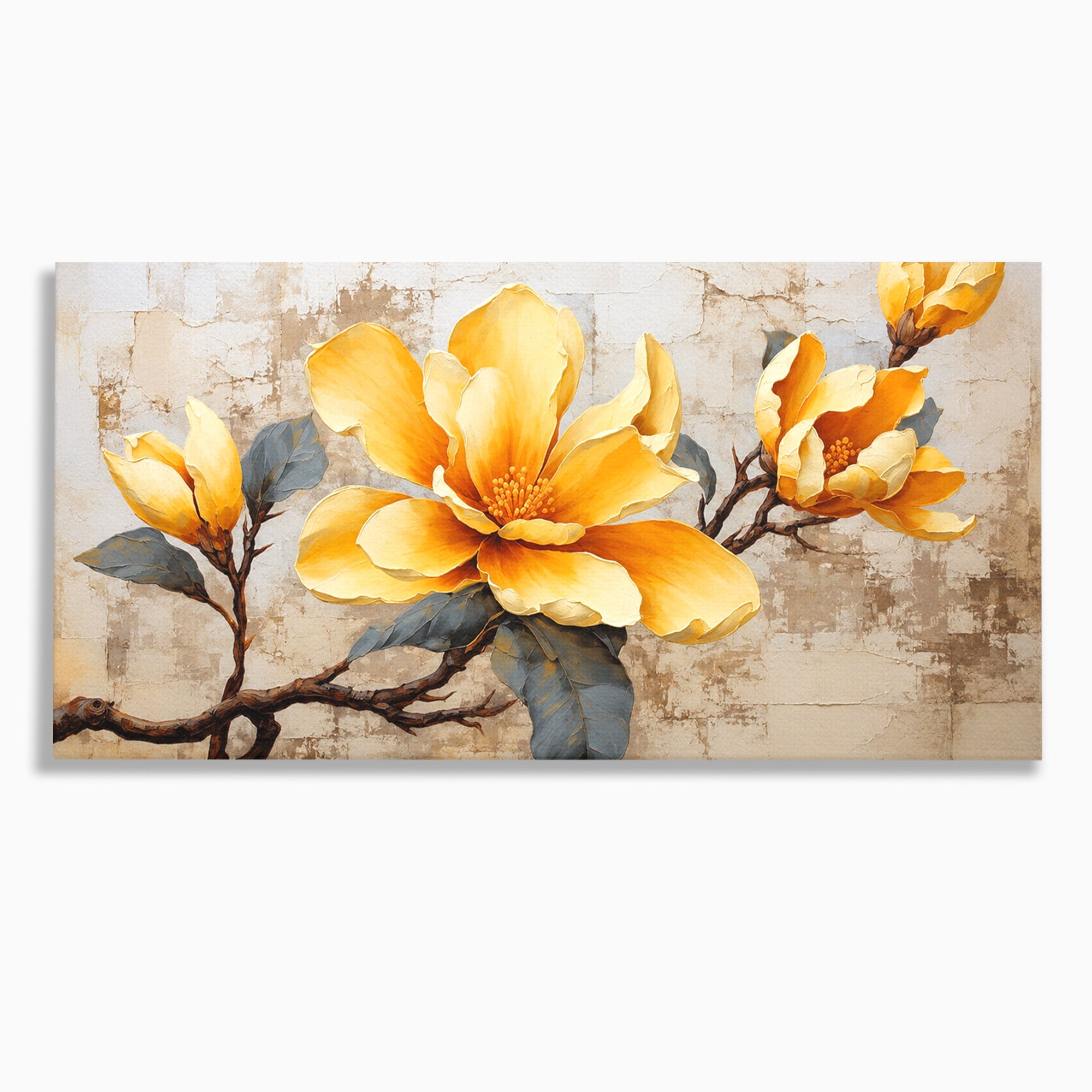Tablou Canvas Premium LuxCanva® A1867, Floare De Magnolie, Magnolie, Floare, Natura, Dormitor, Living, Culori Vibrante