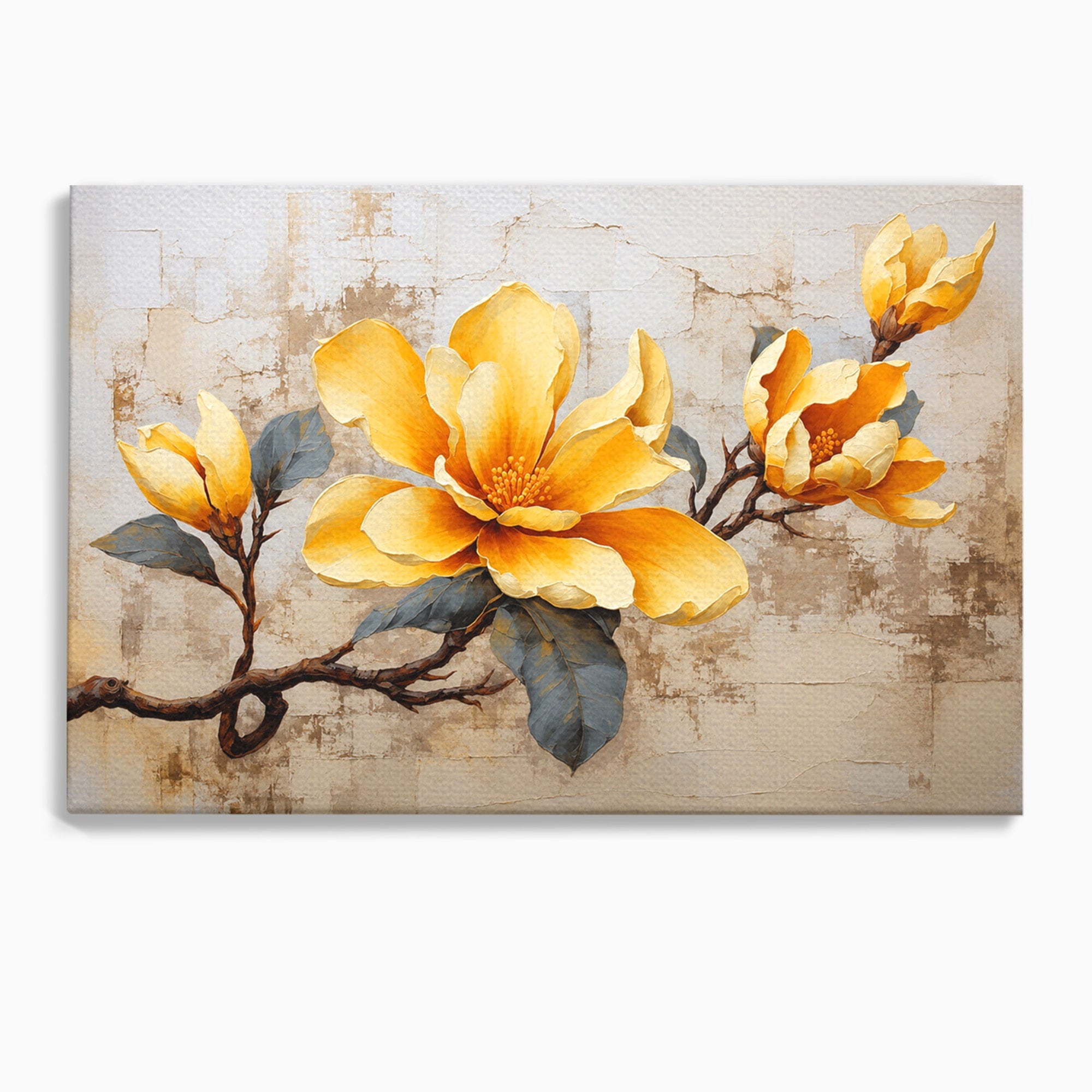 Tablou Canvas Premium LuxCanva® A1867, Floare De Magnolie, Magnolie, Floare, Natura, Dormitor, Living, Culori Vibrante