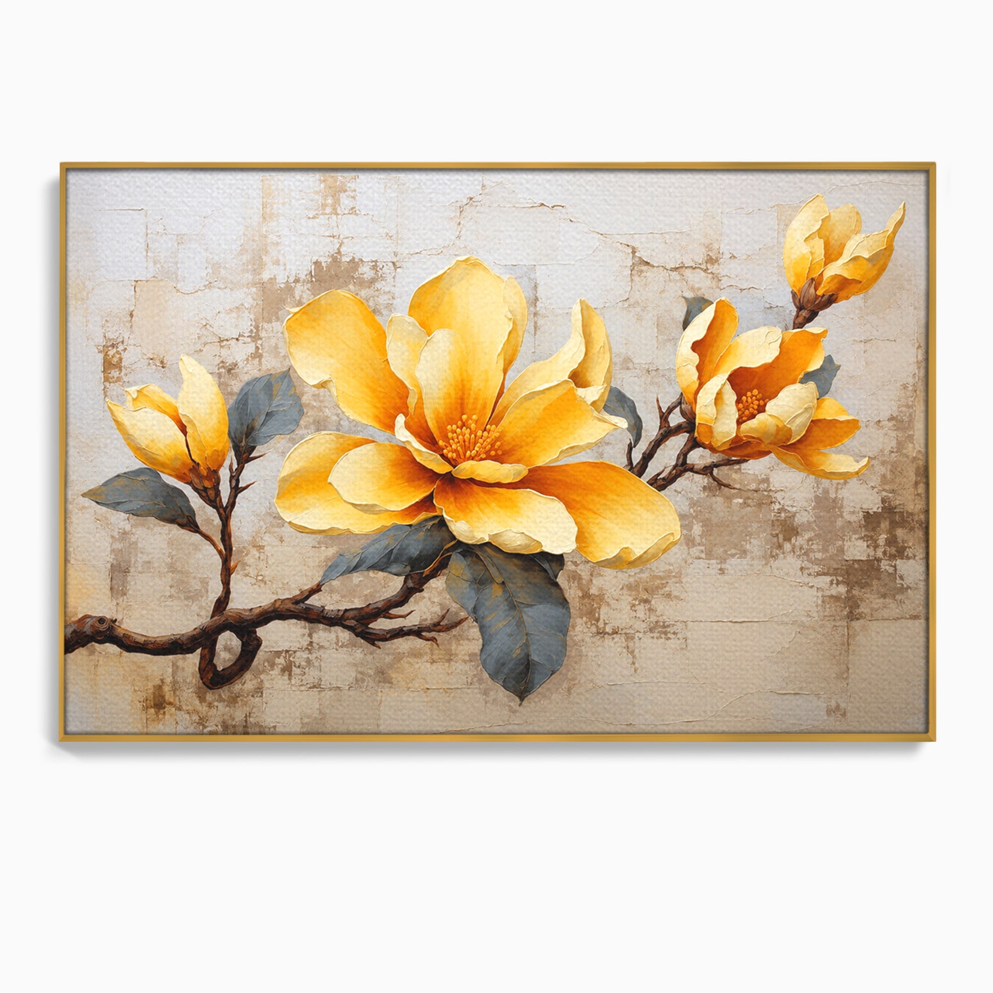 Tablou Canvas Premium LuxCanva® A1867, Floare De Magnolie, Magnolie, Floare, Natura, Dormitor, Living, Culori Vibrante